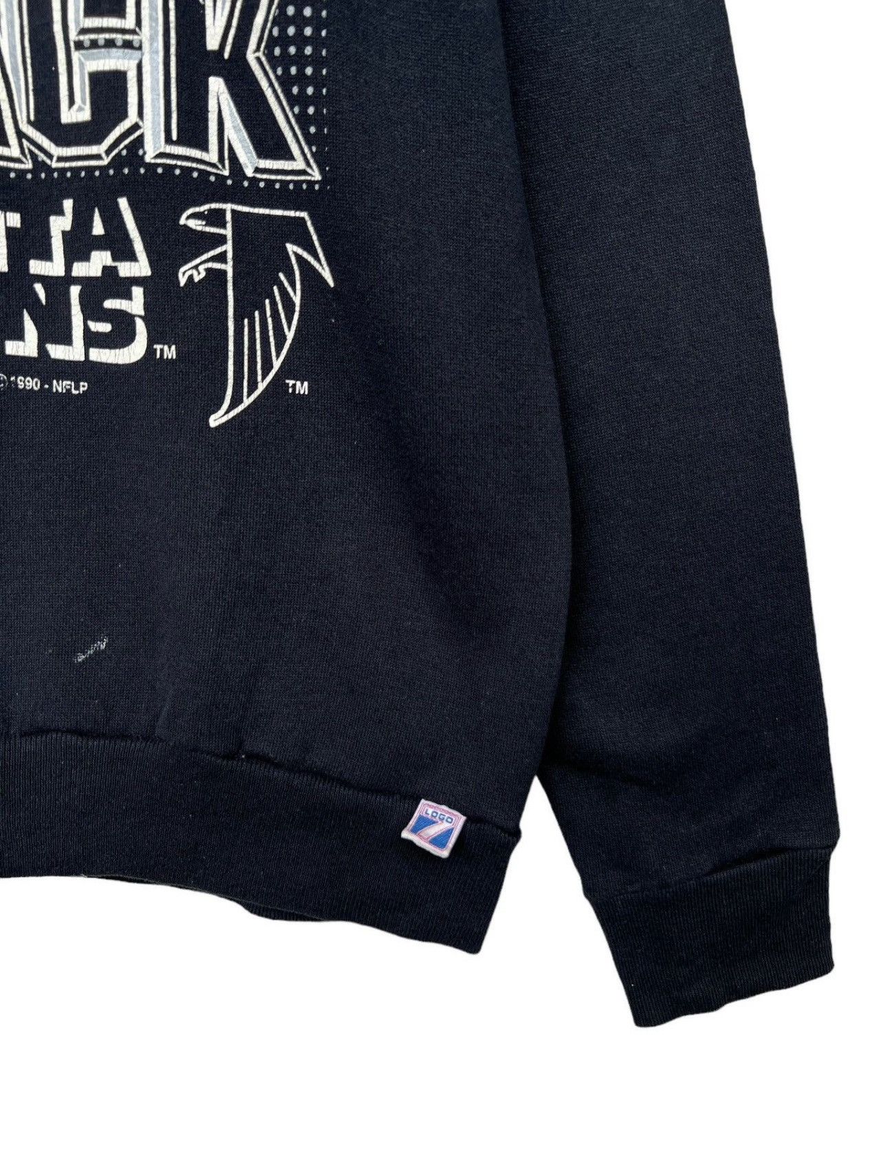 Vintage Vintage 90’s NFL Atlanta Falcons Back In Black Sweatshirt Size US L / EU 52-54 / 3 - 4 Thumbnail