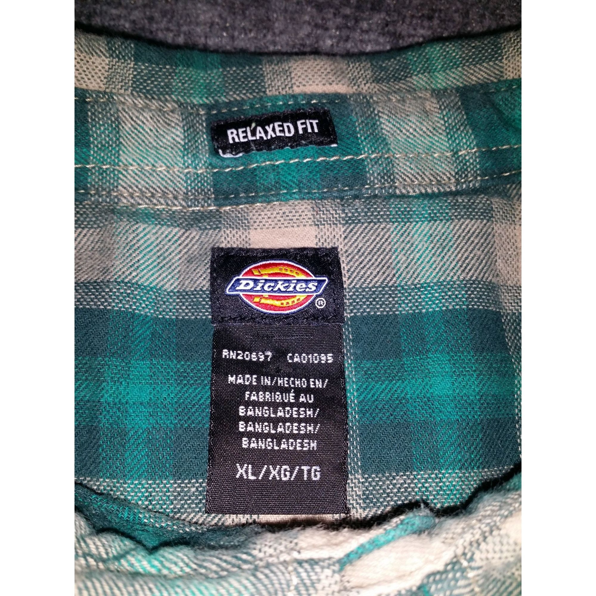 Dickies Dickies Plaid Button Up Shirt Men Sz XL Relaxed Fit Classic Size US XL / EU 56 / 4 - 5 Thumbnail