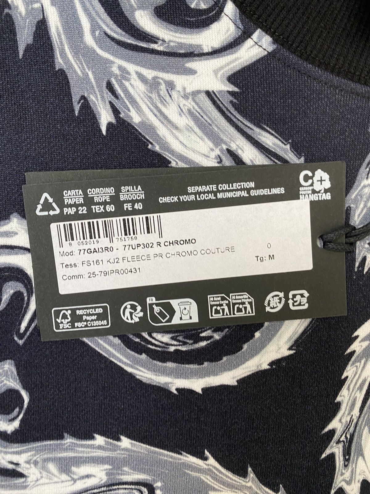 Versace Jeans Couture Versace Jeans Culture Chromo Couture sweatshirt, size M new Size US M / EU 48-50 / 2 - 7 Thumbnail
