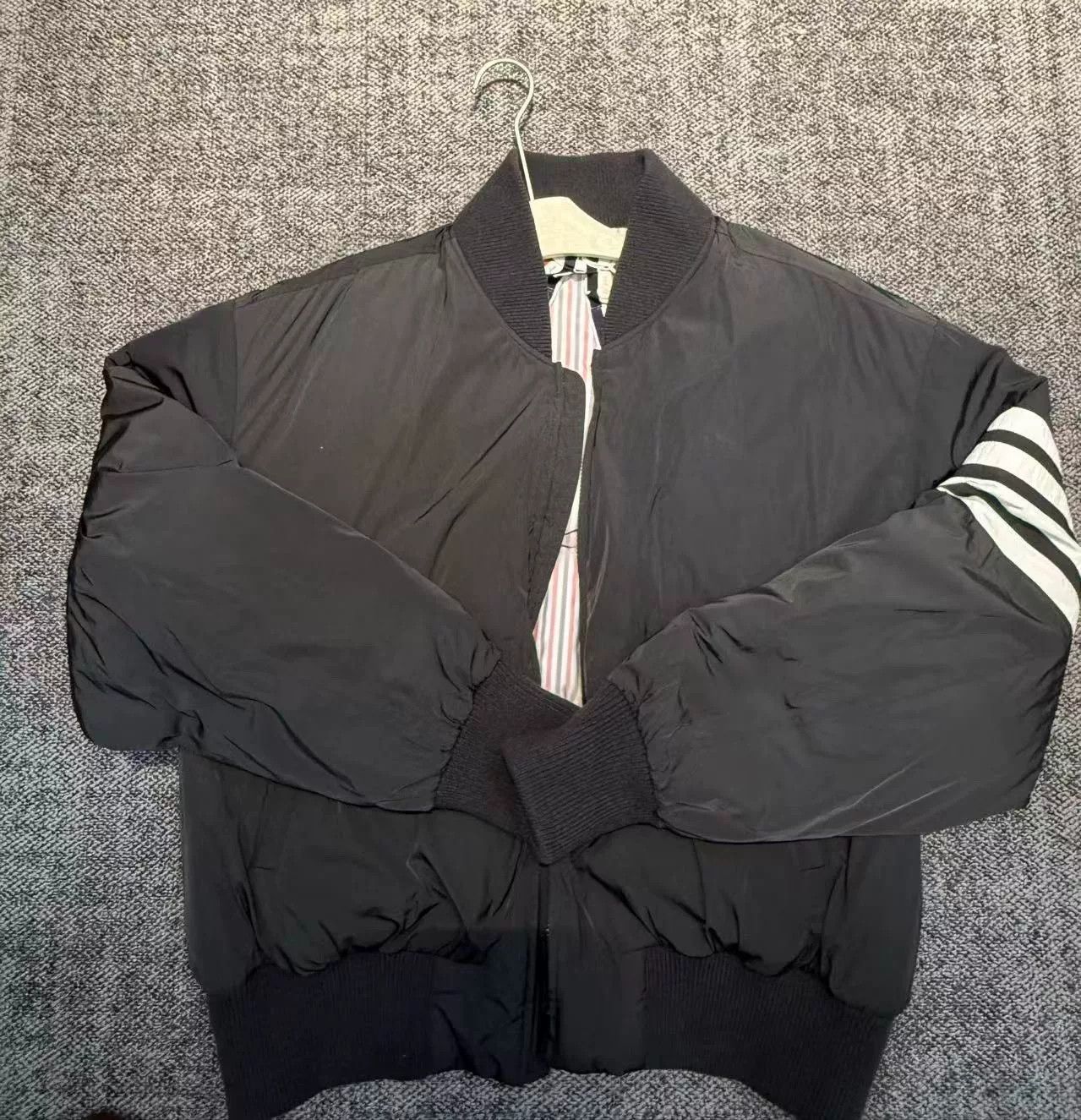 Thom Browne Stripe Sleeve Down Jacket