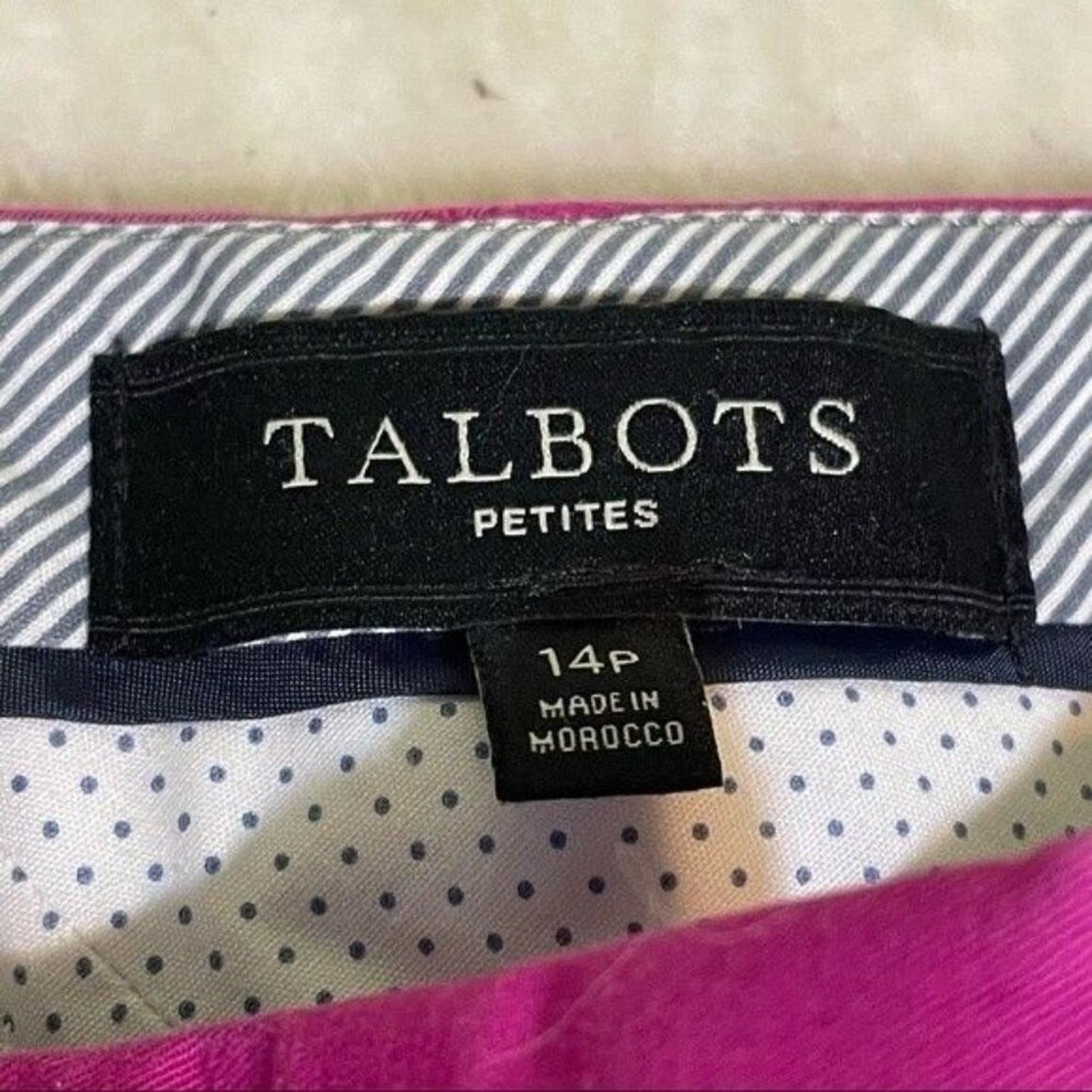 Other Talbots Signature Cropped Pants | Pink | Size 14 Petite Size 36" / US 14 / IT 50 - 7 Thumbnail