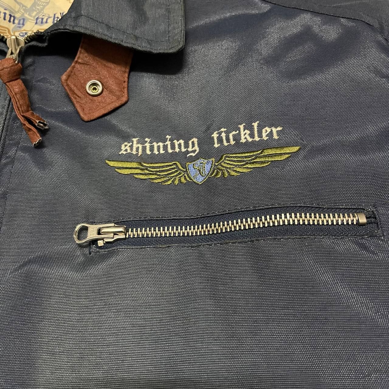Japanese Brand Vintage Shining Tirkler Motorcycle Jacket Size US L / EU 52-54 / 3 - 7 Thumbnail