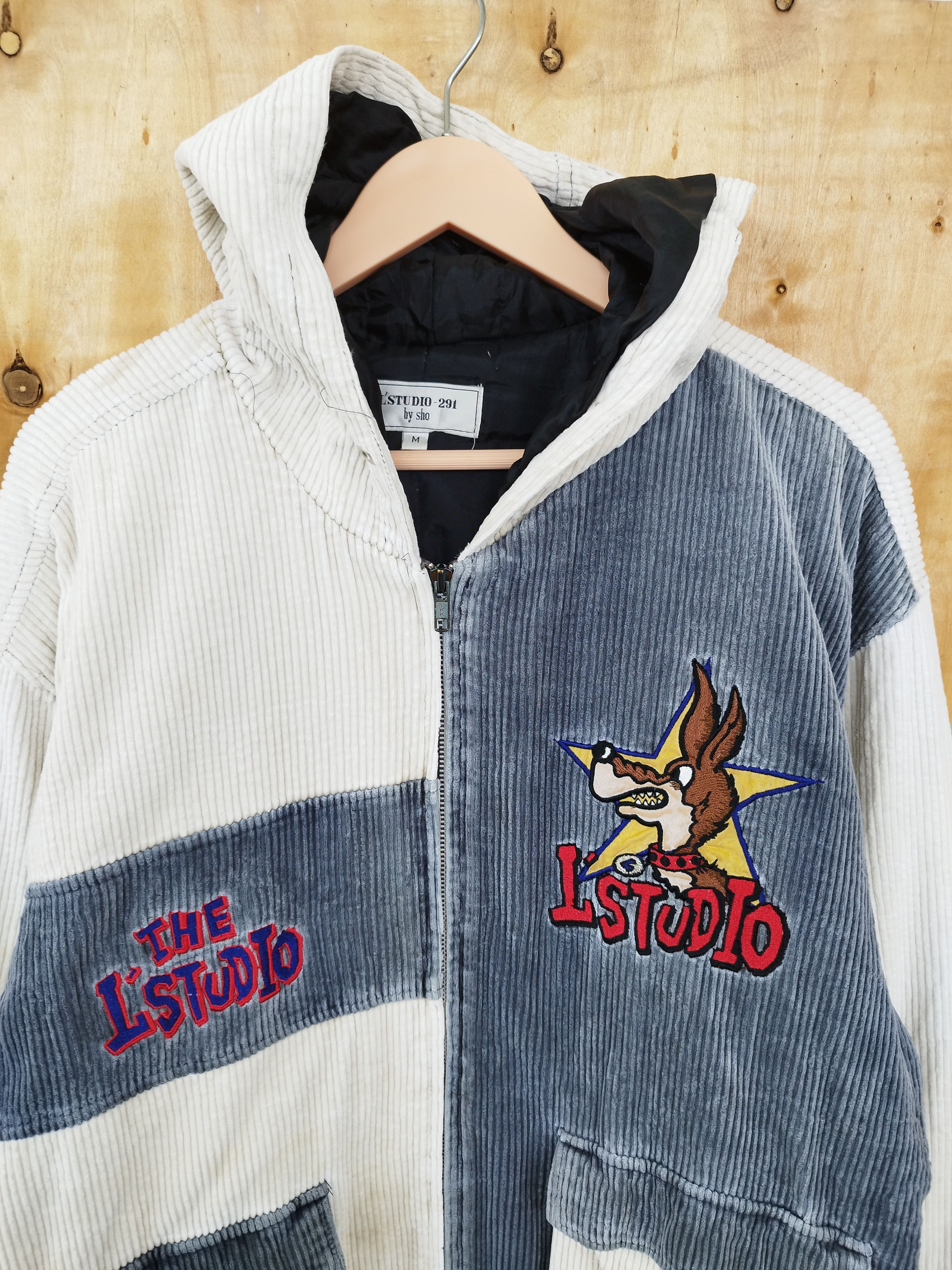 L studios jacket corduroy cartoon