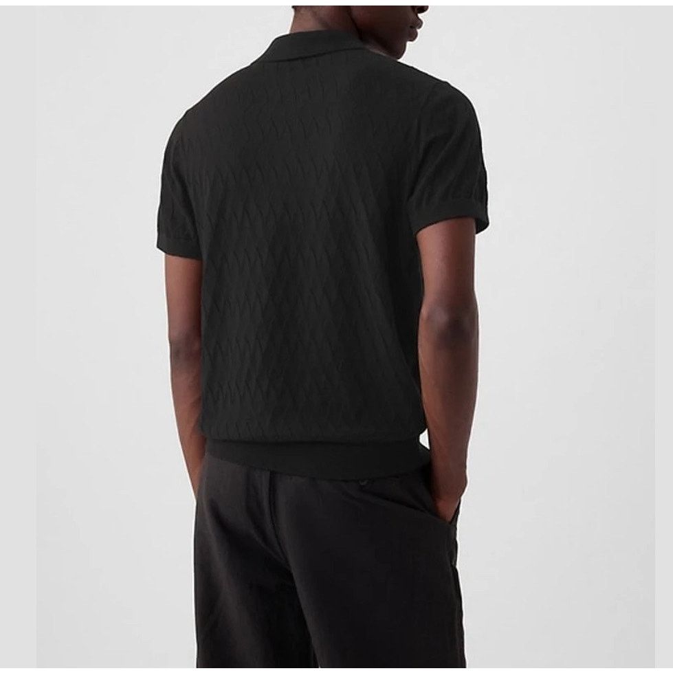 Gap Gap Men - Textured Polo Sweater / L / black / NWOT Size US L / EU 52-54 / 3 - 3 Thumbnail