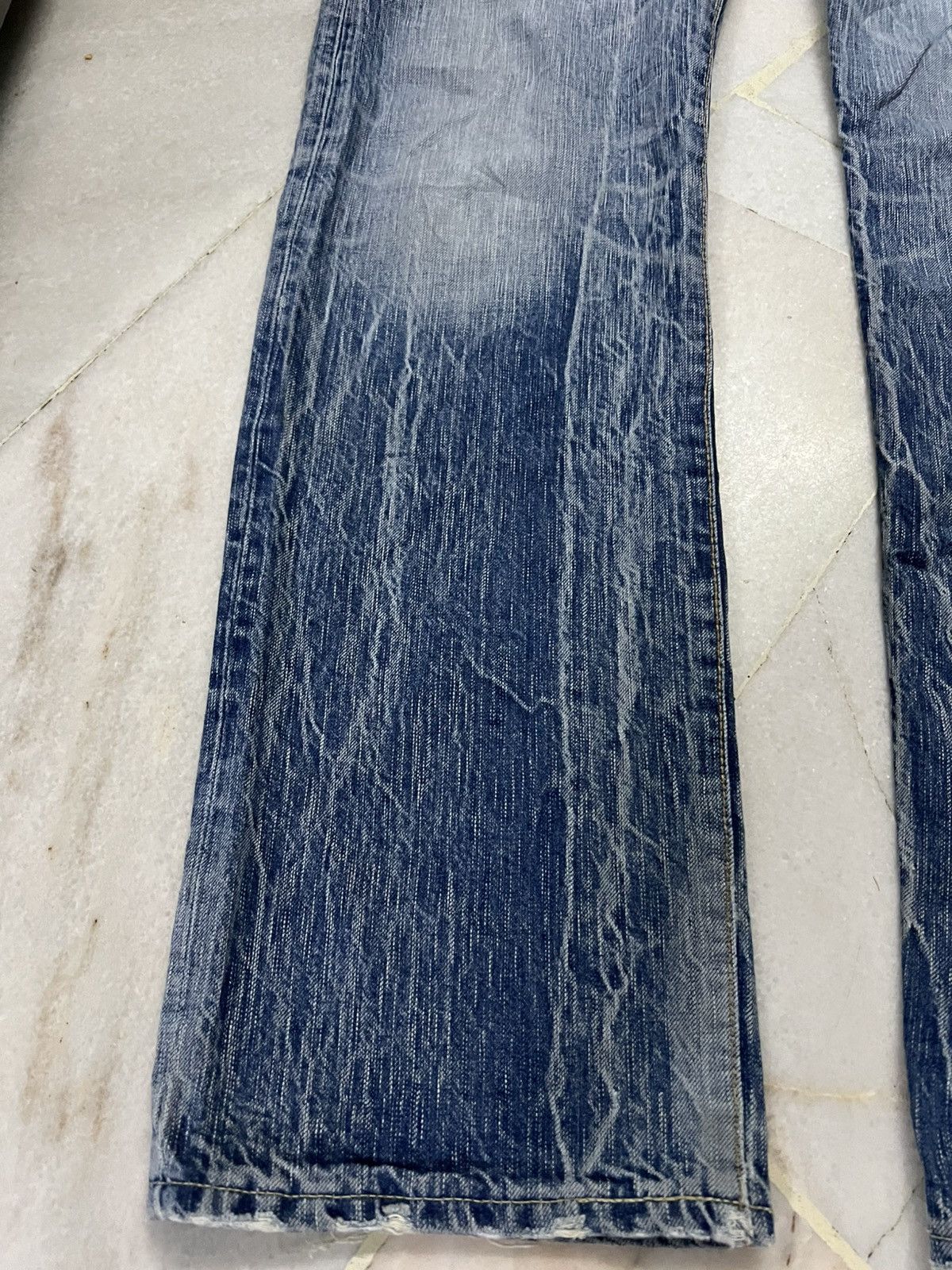 Japanese Brand 💥Rare💥Edwin 503 Honeycomb Faded Jean Very Rare Size US 34 / EU 50 - 4 Thumbnail