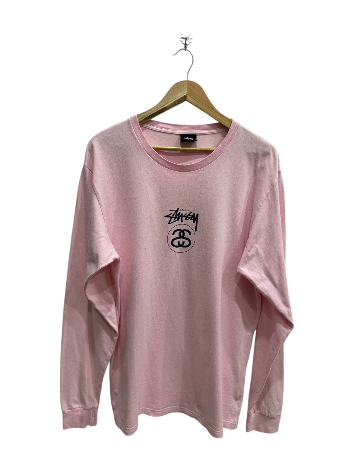 Stussy Pink Spell Out Logo