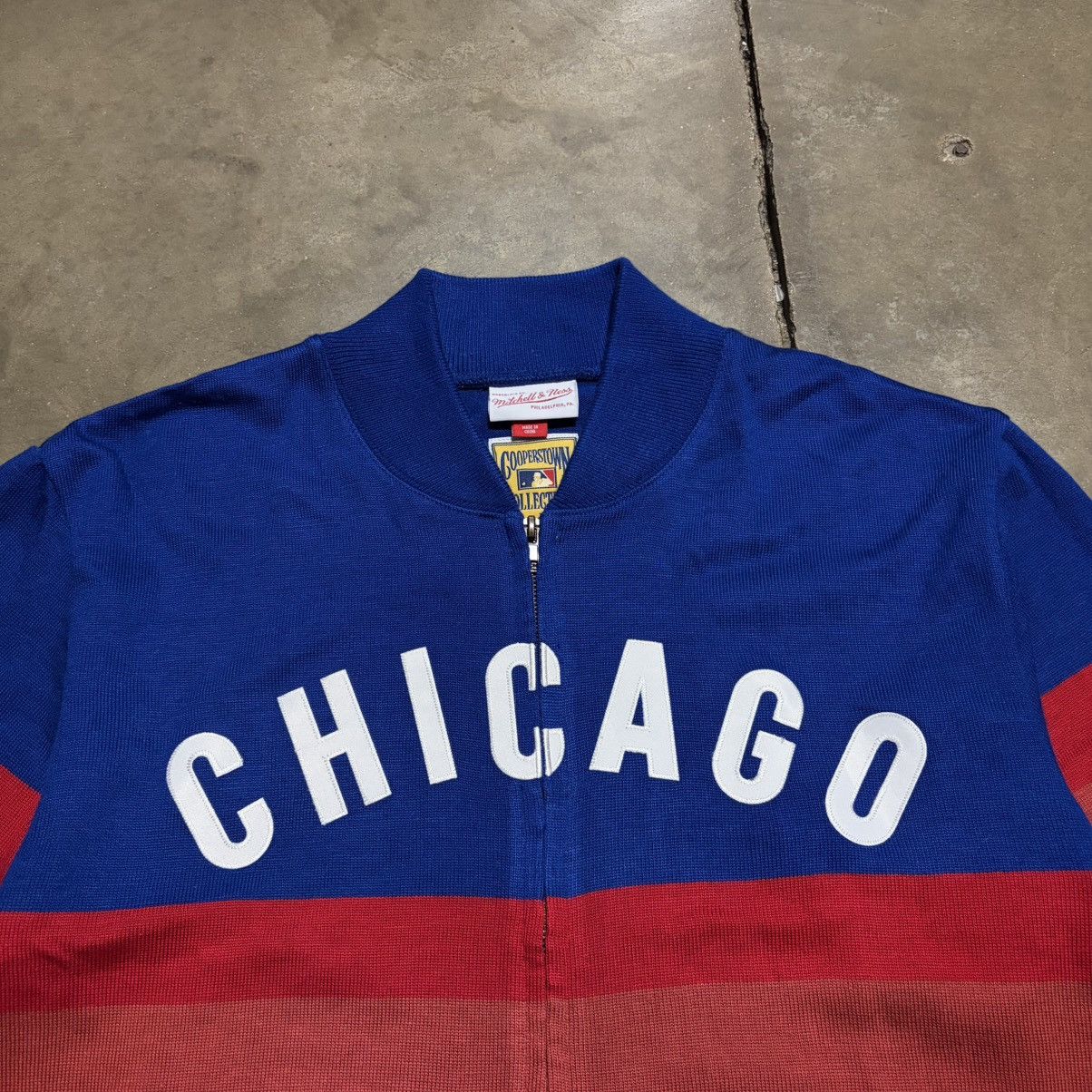 Mitchell & Ness Mitchell Ness Chicago Cubs Track Jacket Sweater Knitwear Size US XL / EU 56 / 4 - 6 Thumbnail