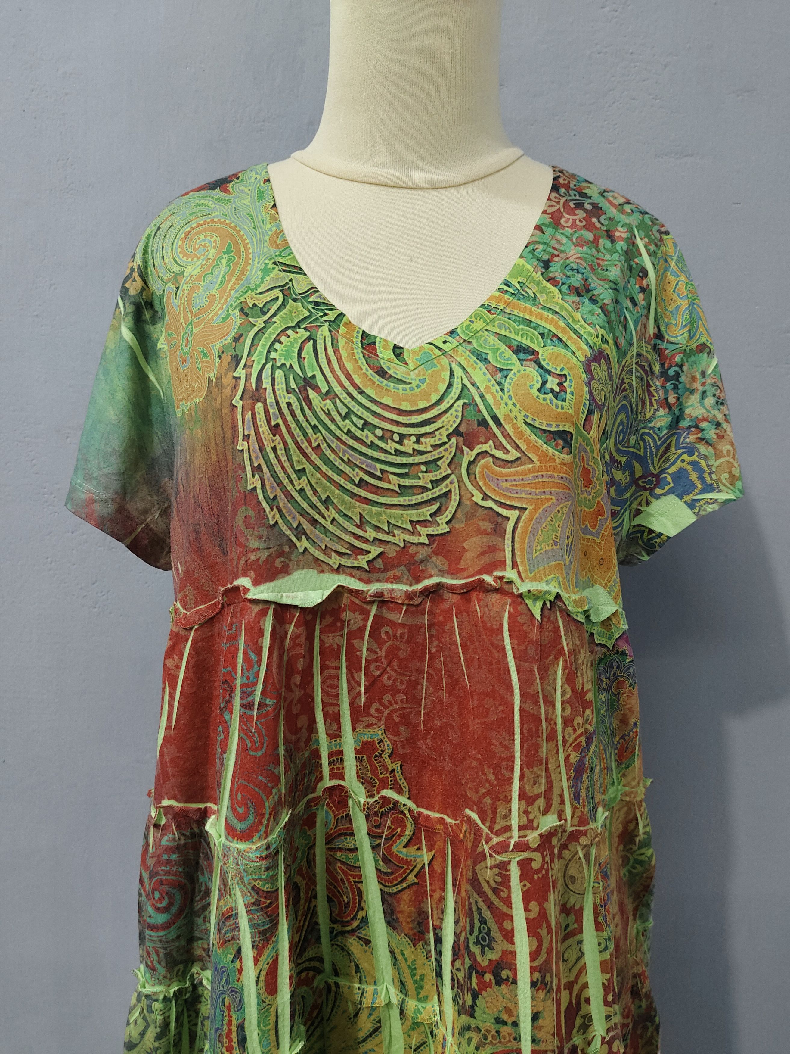 Other 🔥Susan Lawrence Petite Print Art Blouse Size XL / US 12-14 / IT 48-50 - 2 Thumbnail