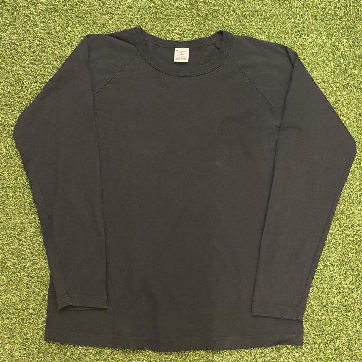 Champion Vintage 90s Blank Champion Long Sleeve - Made in USA Size US L / EU 52-54 / 3 - 1 Thumbnail