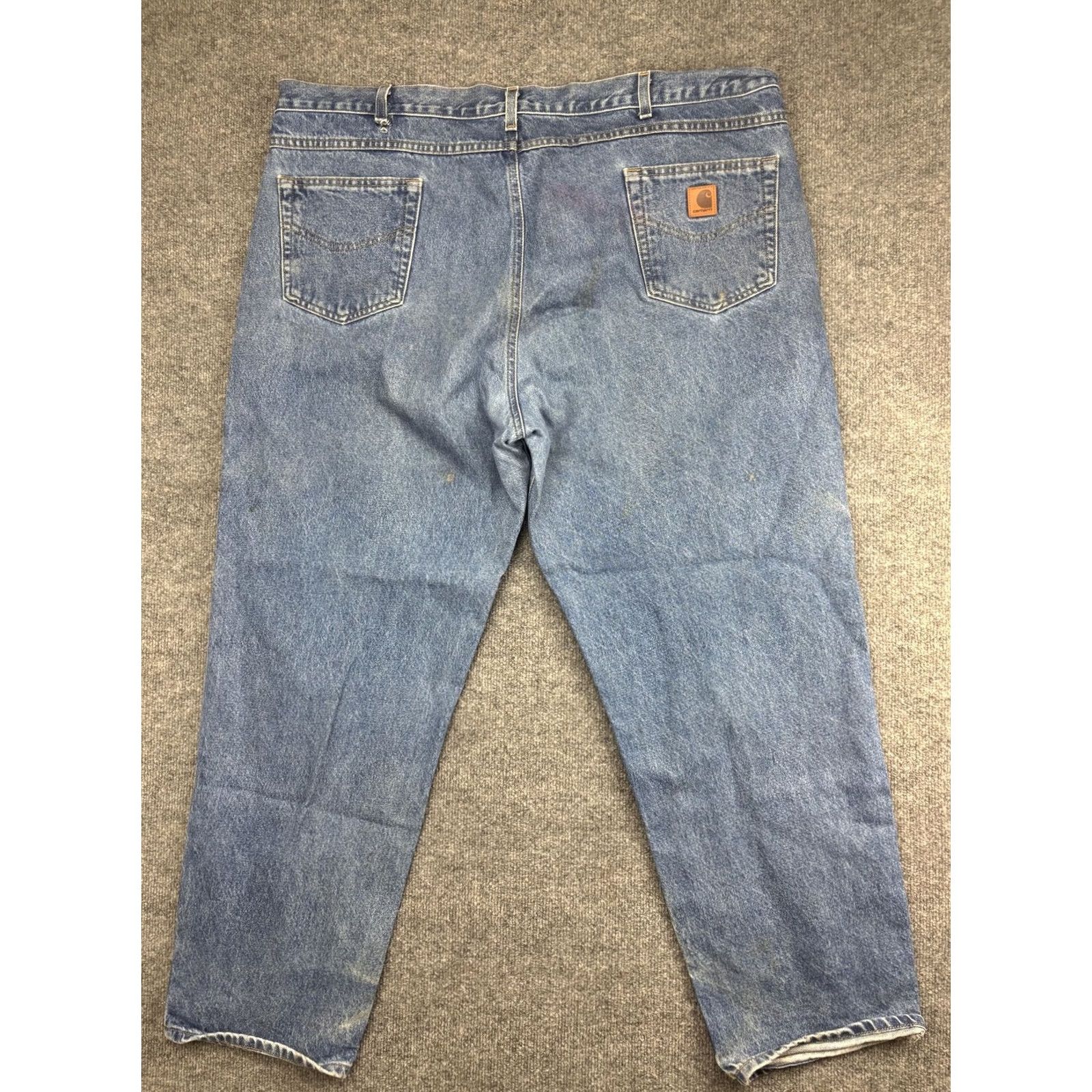 Carhartt Carhartt Jeans Mens Blue Denim Relaxed Fit Workwear Distressed Heavy Fading Size US 30 / EU 46 - 7 Thumbnail
