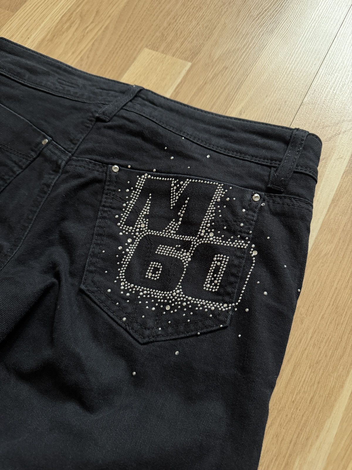 Miss Sixty Miss sixty flared boot cut jeans avant garde gothic 2000s Size 29" - 5 Thumbnail