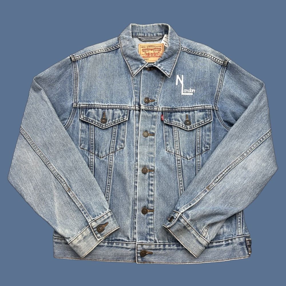 Levi's VINTAGE Levi's Trucker Jacket Denim Blue Butterflies 70507 Mens Medium Classic Style Biker Outdoor */ Size US M / EU 48-50 / 2 - 1 Thumbnail