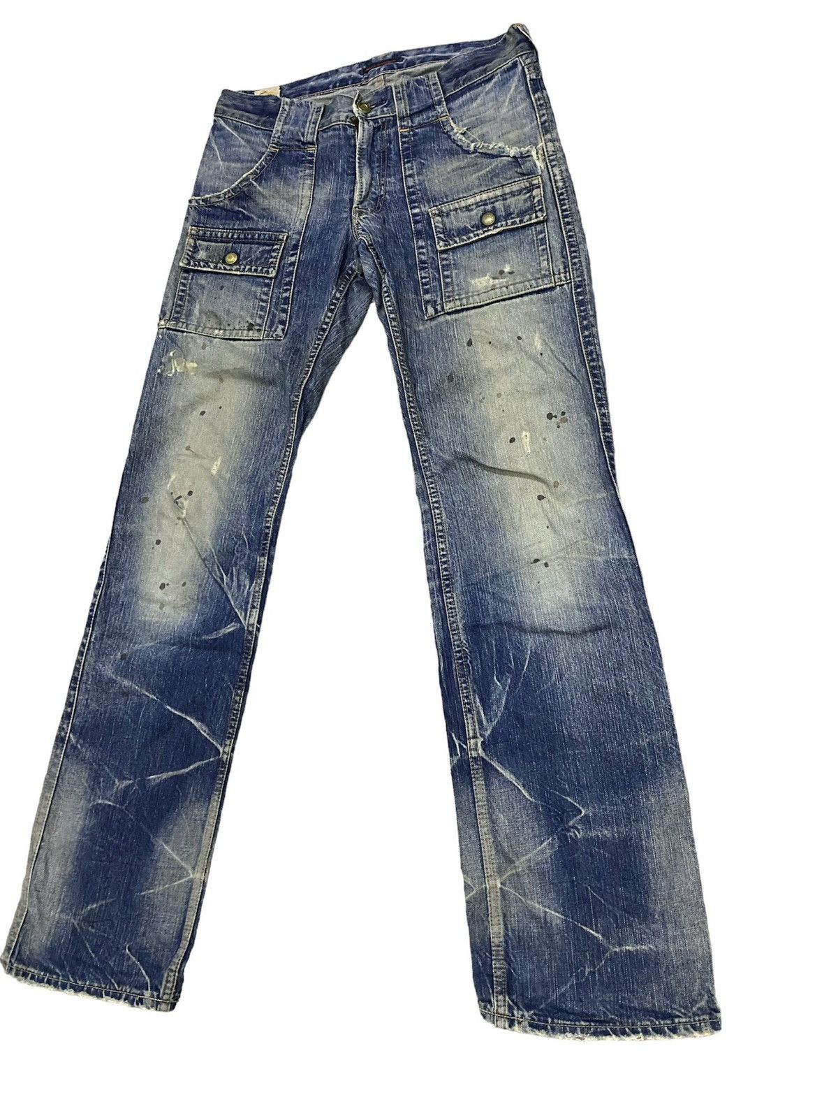 Blue Blue Japan BUSH PANTS DESIGN STRAIGHT TYPE DISTRESS STYLE BY BLUE WAY Size US 32 / EU 48 - 2 Thumbnail