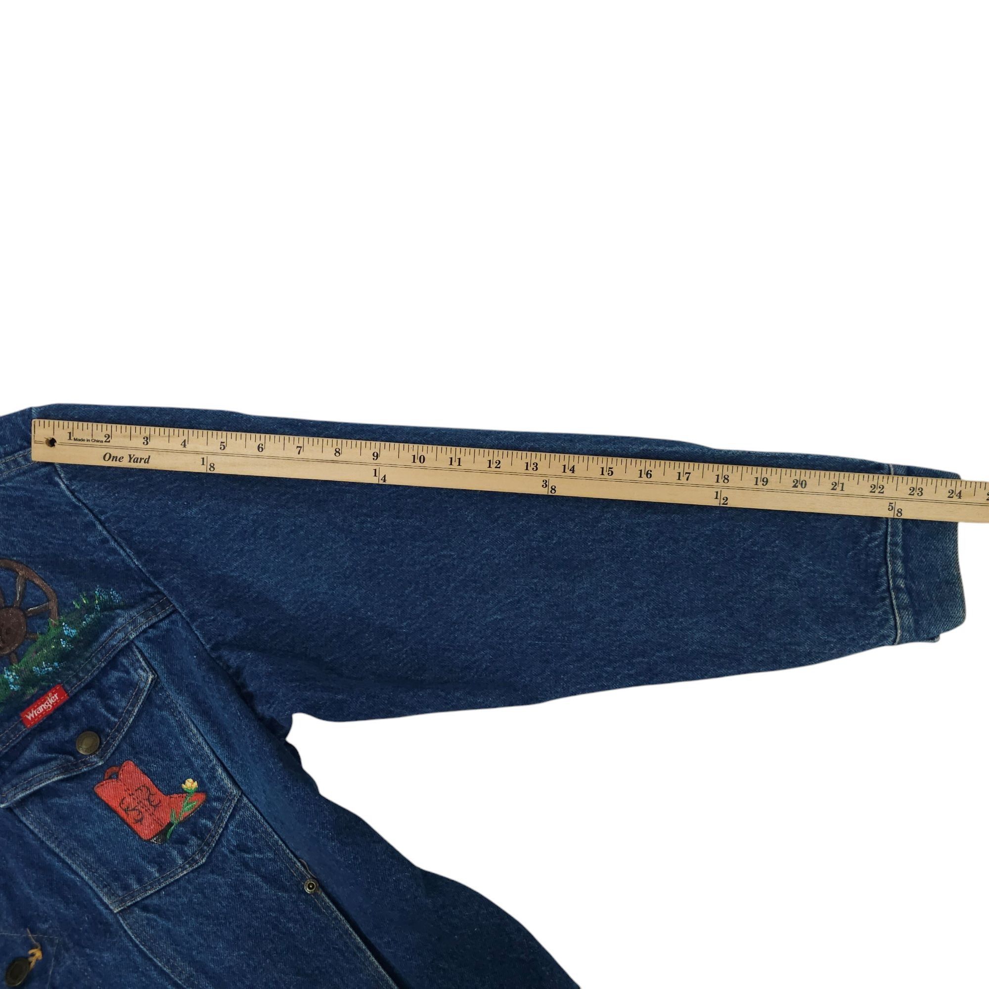 Wrangler Wrangler Western Denim Jacket Womens Size L DIY Hand Painted Size L / US 10 / IT 46 - 6 Thumbnail