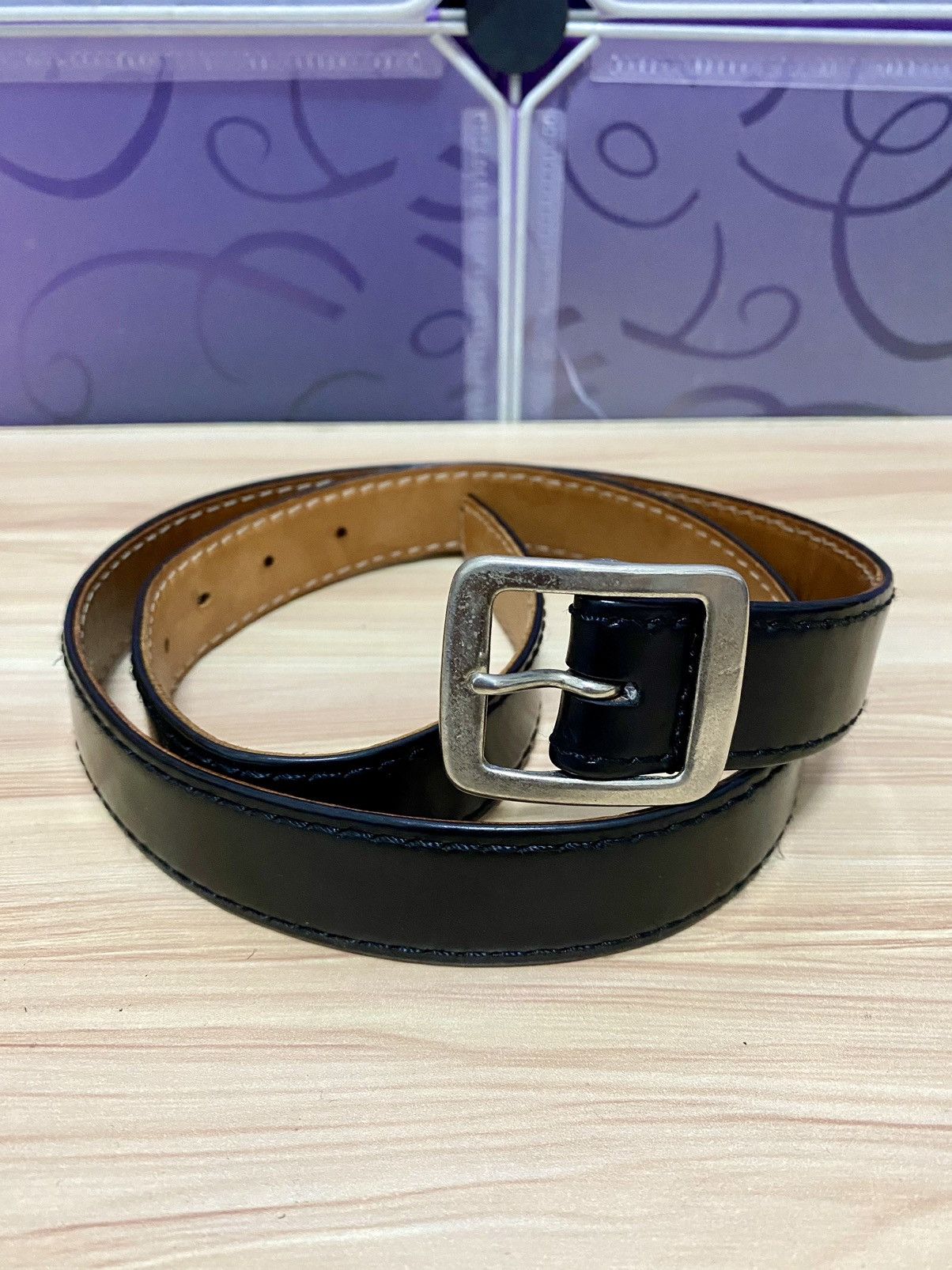 Comme des Garcons Junya watanabe Comme des garcons black leather belt Size ONE SIZE - 3 Thumbnail