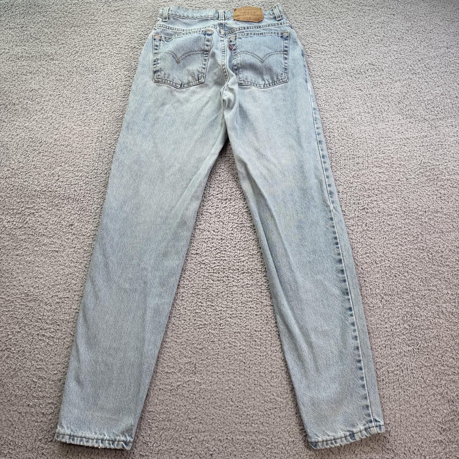 Levi's Vintage 90s Levis 550 Relaxed Fit 27 Tapered Light Jeans Size 27" / US 4 / IT 40 - 2 Thumbnail