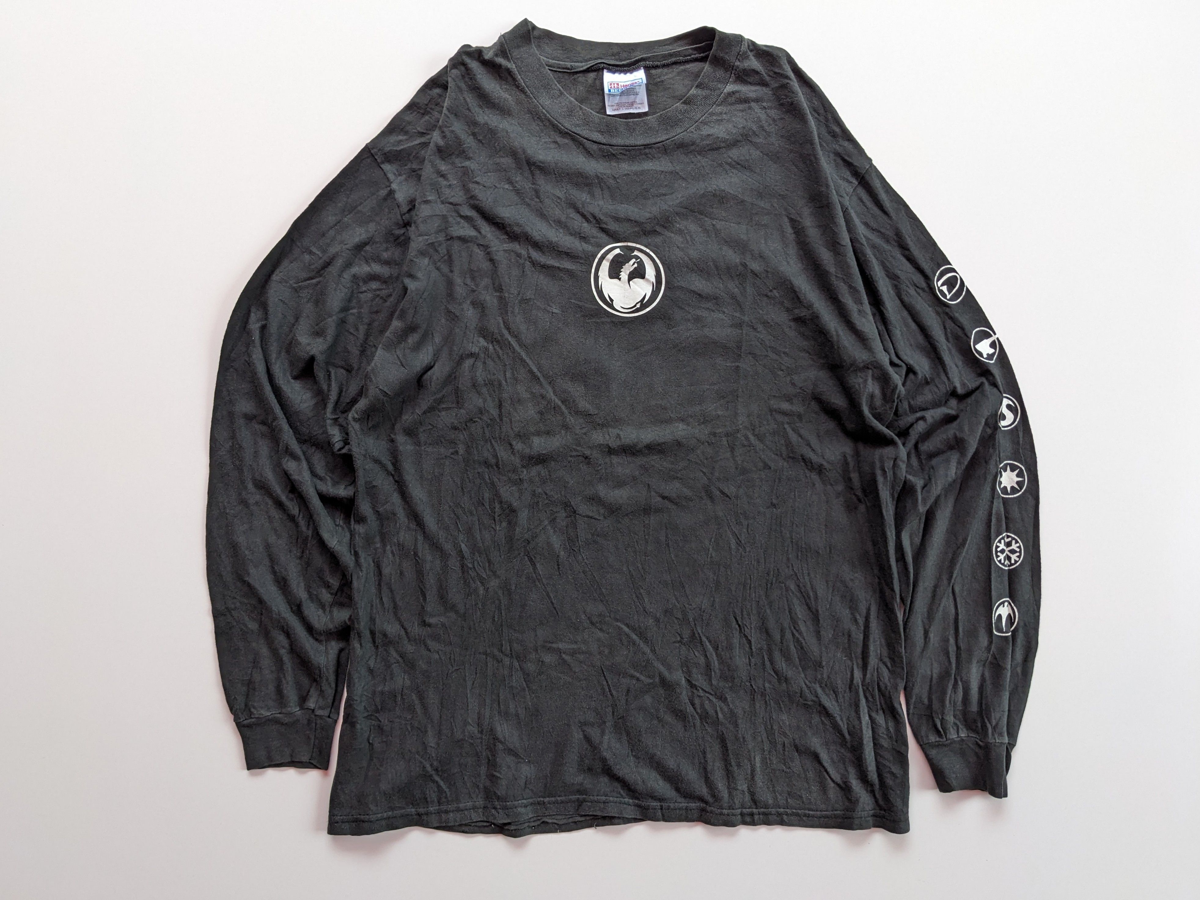 Shorty's Skateboards × Vintage Vintage 90s Dragon skateboard longsleeve Size US L / EU 52-54 / 3 - 2 Thumbnail