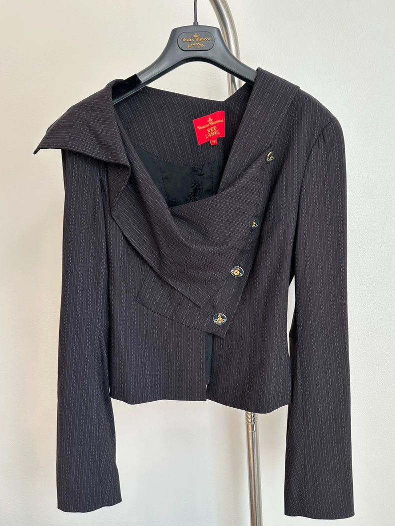 Vivienne Westwood Vivienne Westwood Retro dark checkered striped distorted s Size S / US 4 / IT 40 - 3 Thumbnail