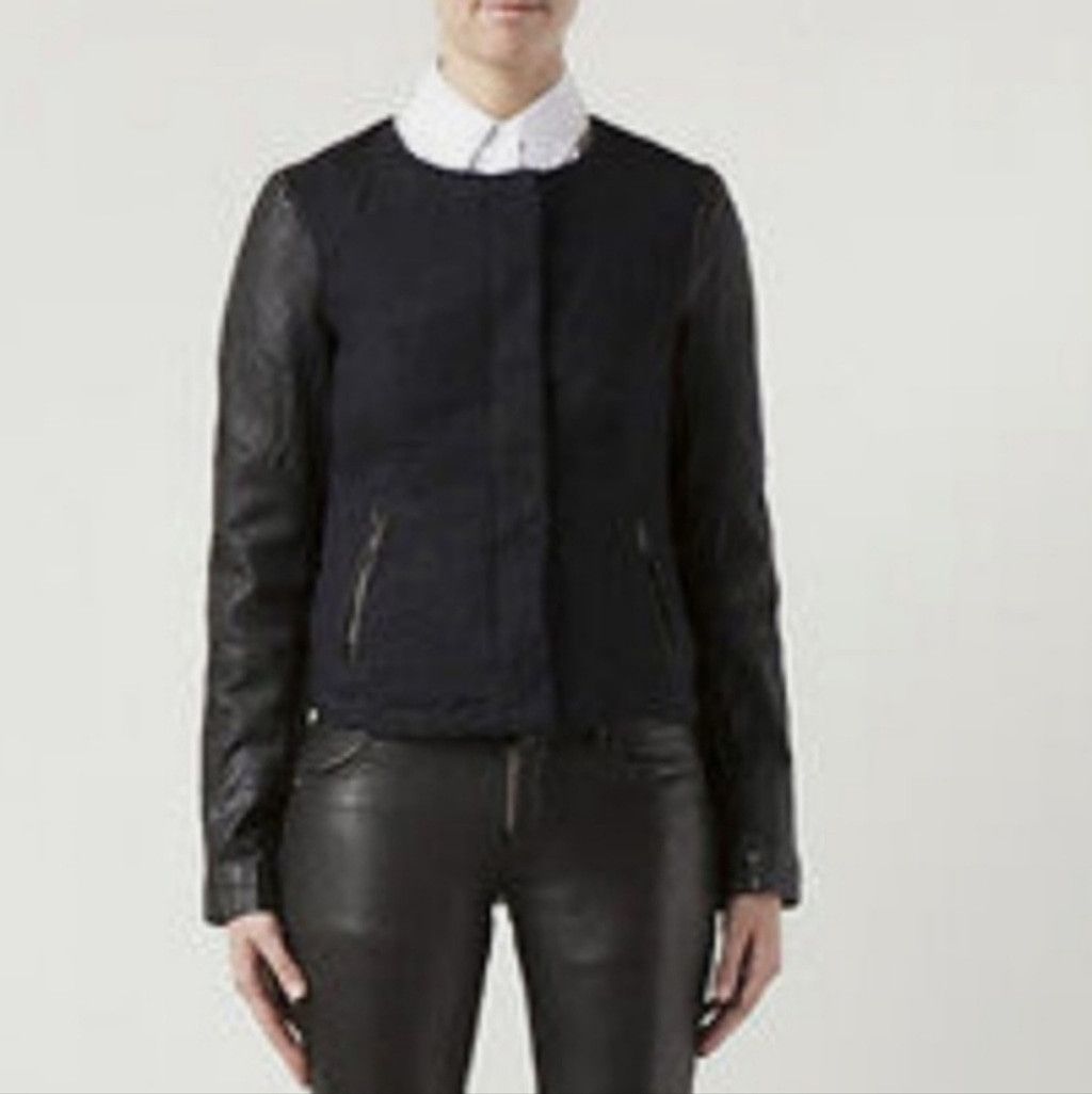 Joe's Joe's Jeans Tillie patent leather moto jacket zippers Small Size S / US 4 / IT 40 - 1 Thumbnail