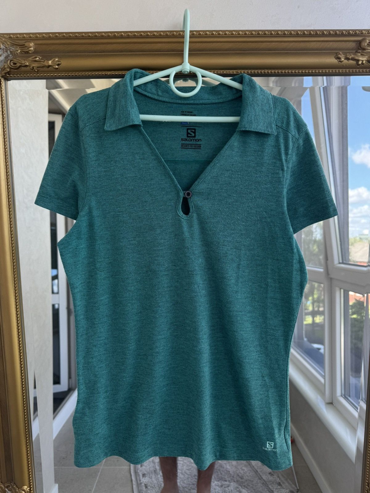 Salomon Solomon Outdoor Women’s Polo Cycling T-Shirt Mountain Aki Size S / US 4 / IT 40 - 1 Thumbnail