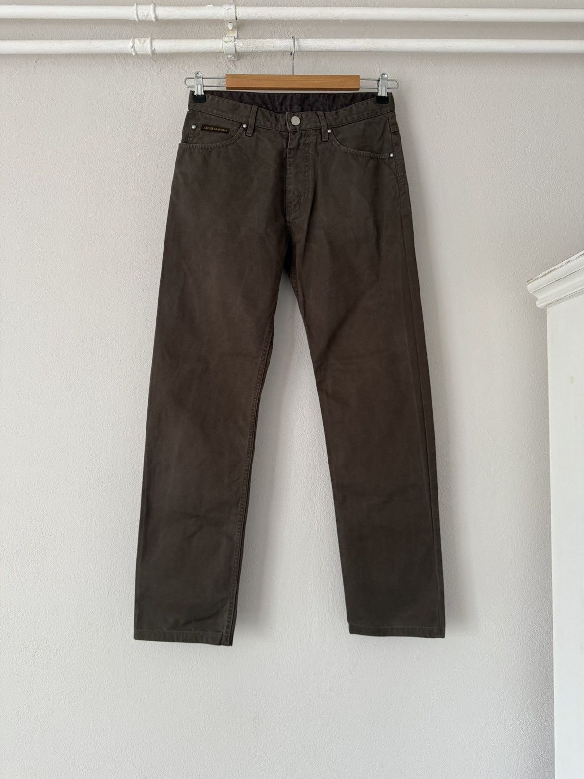 Louis Vuitton Washed Olive Jeans Size US 29 - 1 Thumbnail