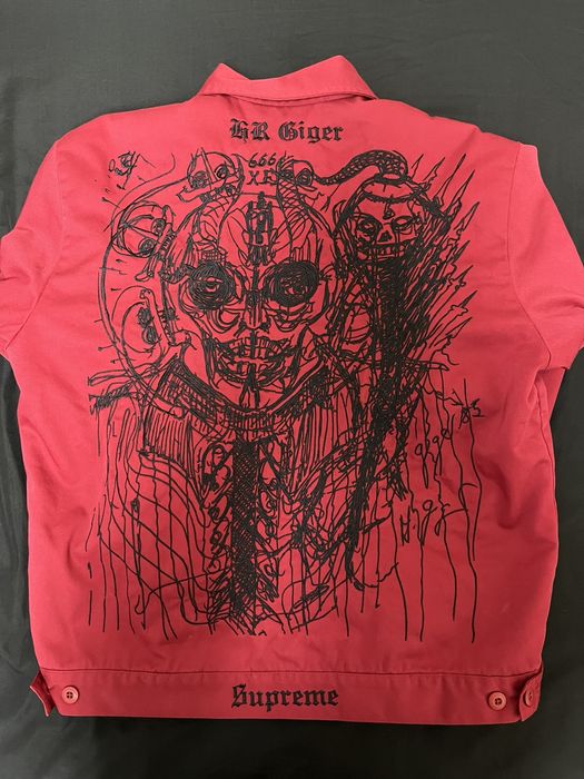 Supreme Supreme H. R. Giger Embroidered Work Jacket FW23 | Grailed