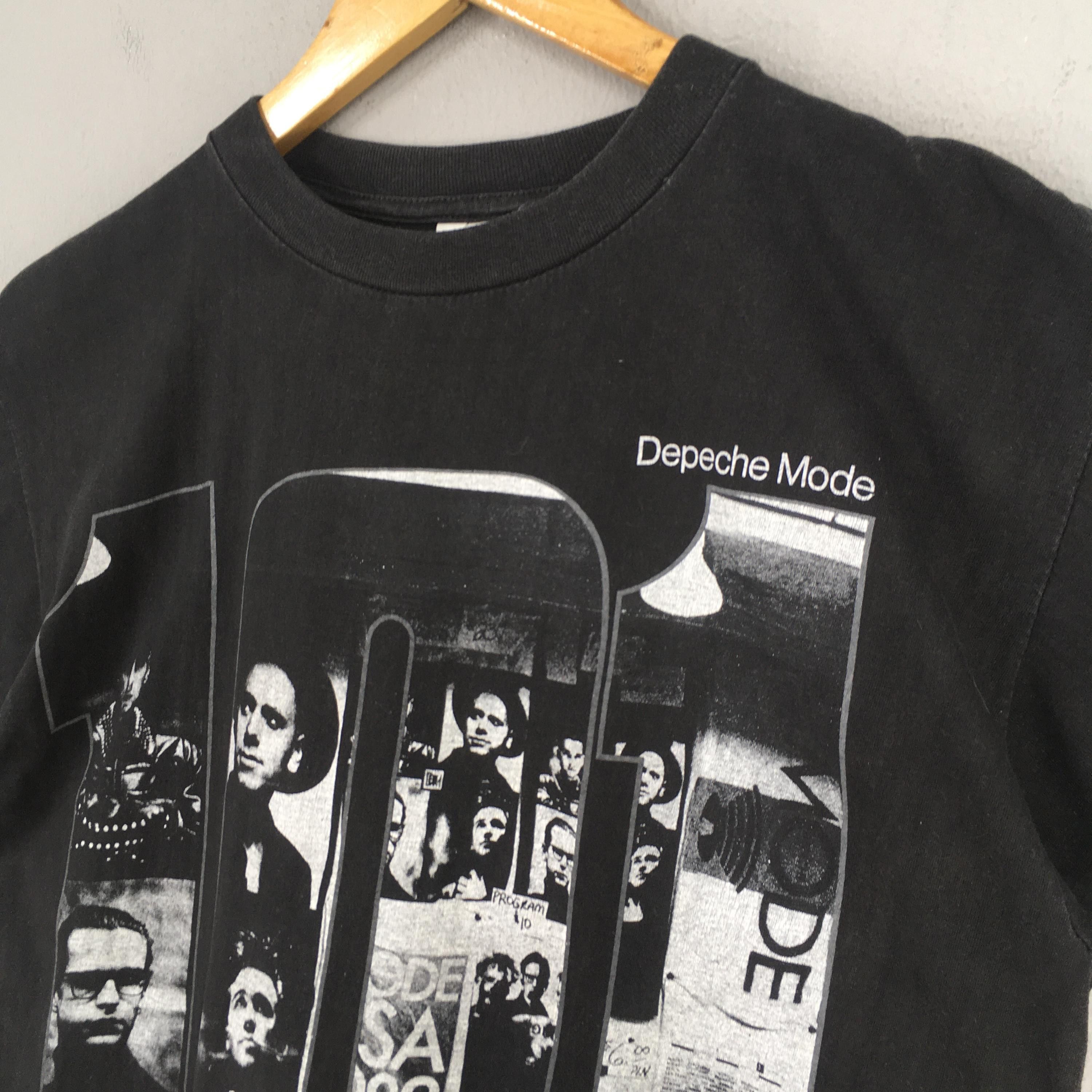 Band Tees × Vintage Vintage 80's Depeche Mode 101 Black Tshirt Medium Size US M / EU 48-50 / 2 - 3 Thumbnail