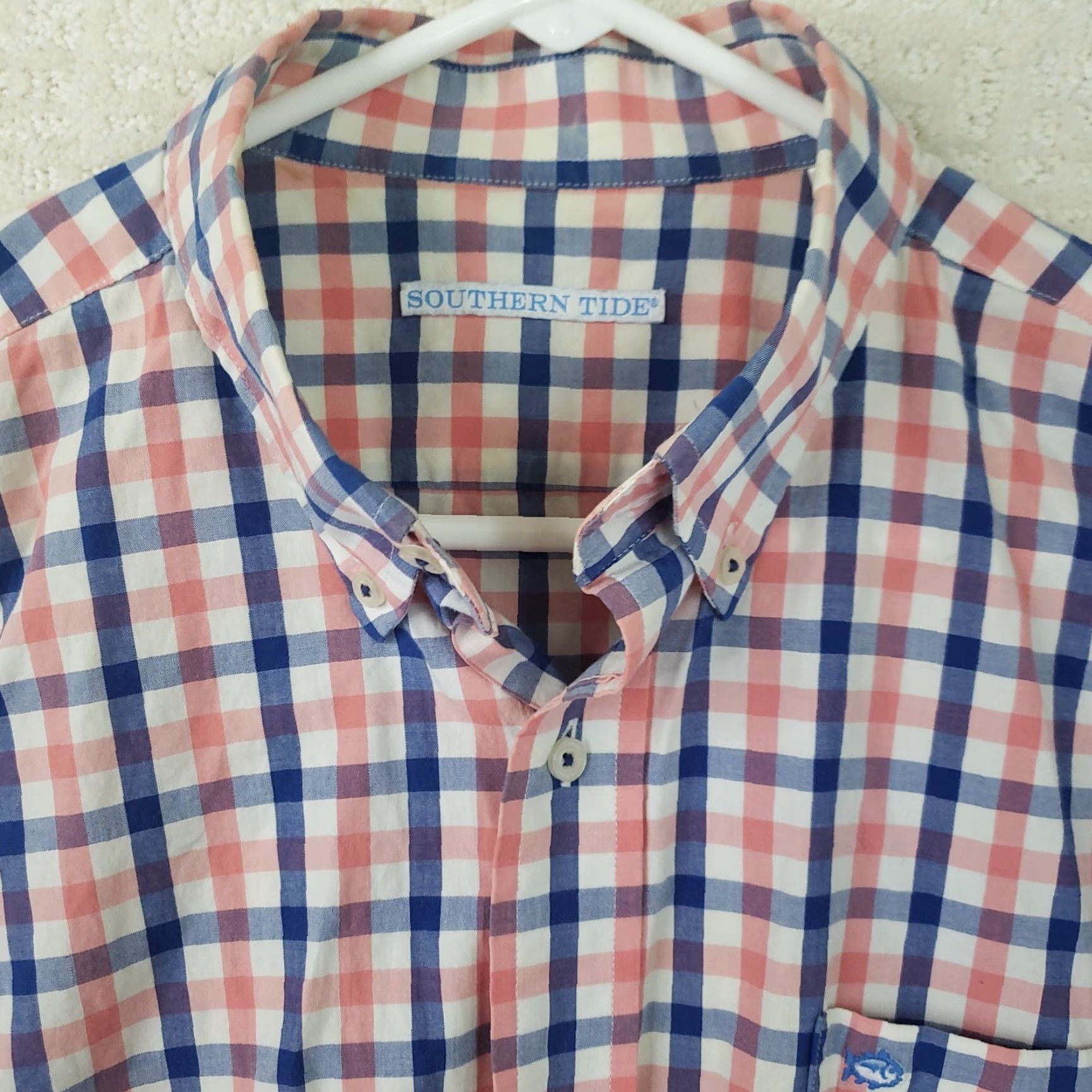Southern Tide Southern Tide Shirt Men's L Cotton Plaid Button-Down Long Sleeve Size US L / EU 52-54 / 3 - 3 Thumbnail