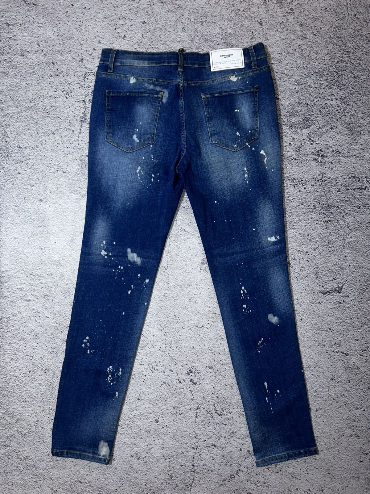 Dsquared2 DSQ2 Dsquared2 Slim Jean “D-6190” Distressed Paint-Splatter Size US 32 / EU 48 - 8 Thumbnail