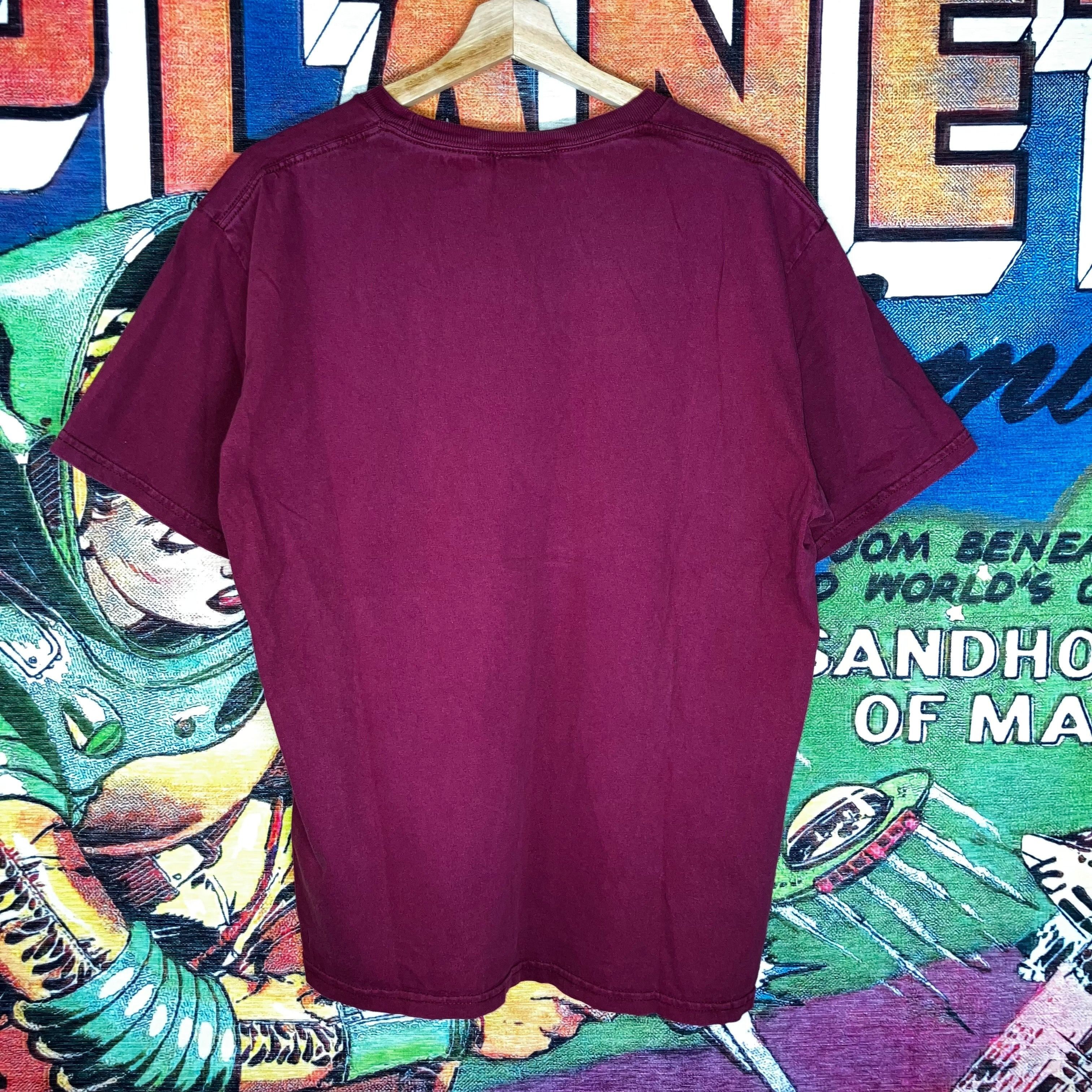 Vintage Y2K Nike Maroon Swoosh Logo Tee Size L Size US L / EU 52-54 / 3 - 2 Thumbnail