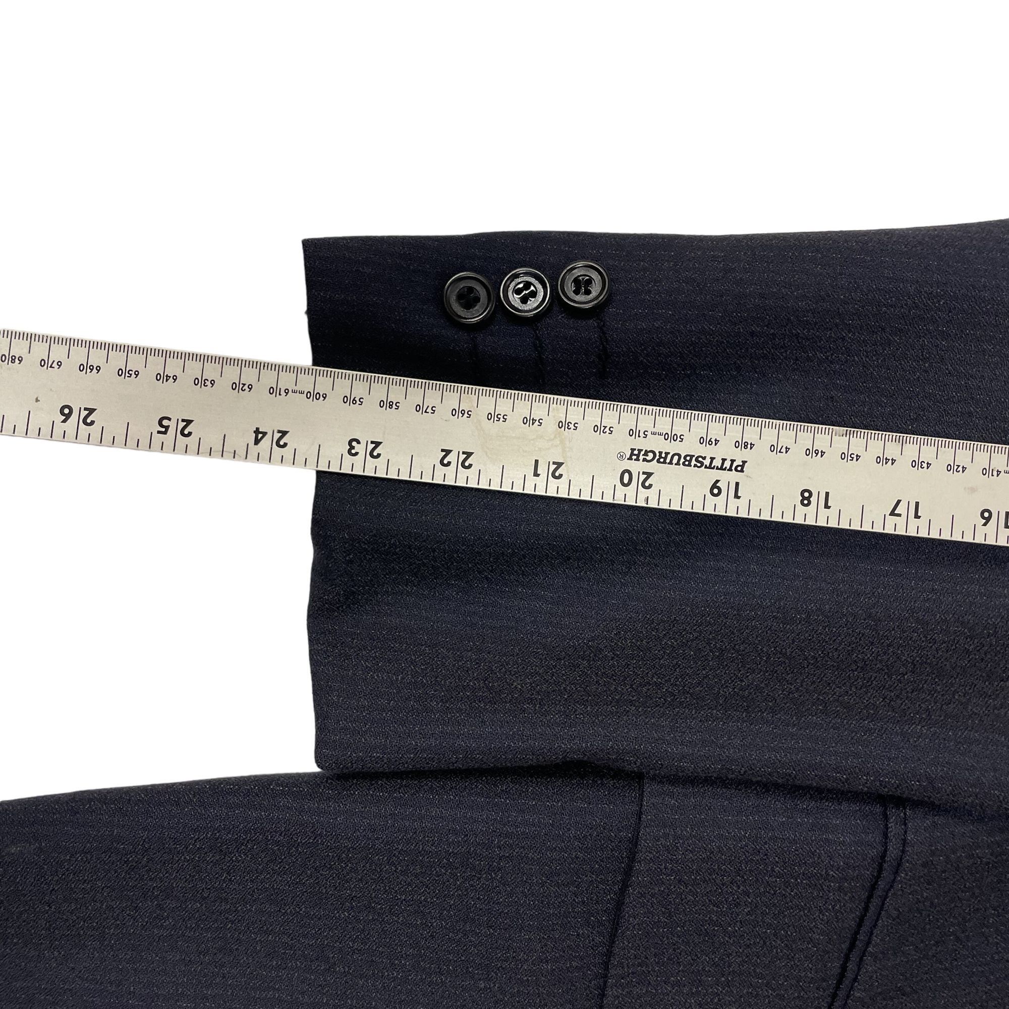 Other Vtg BESPOKE Navy Blue Sport Coat ROCKABILLY Jacket Size 44S - 7 Thumbnail