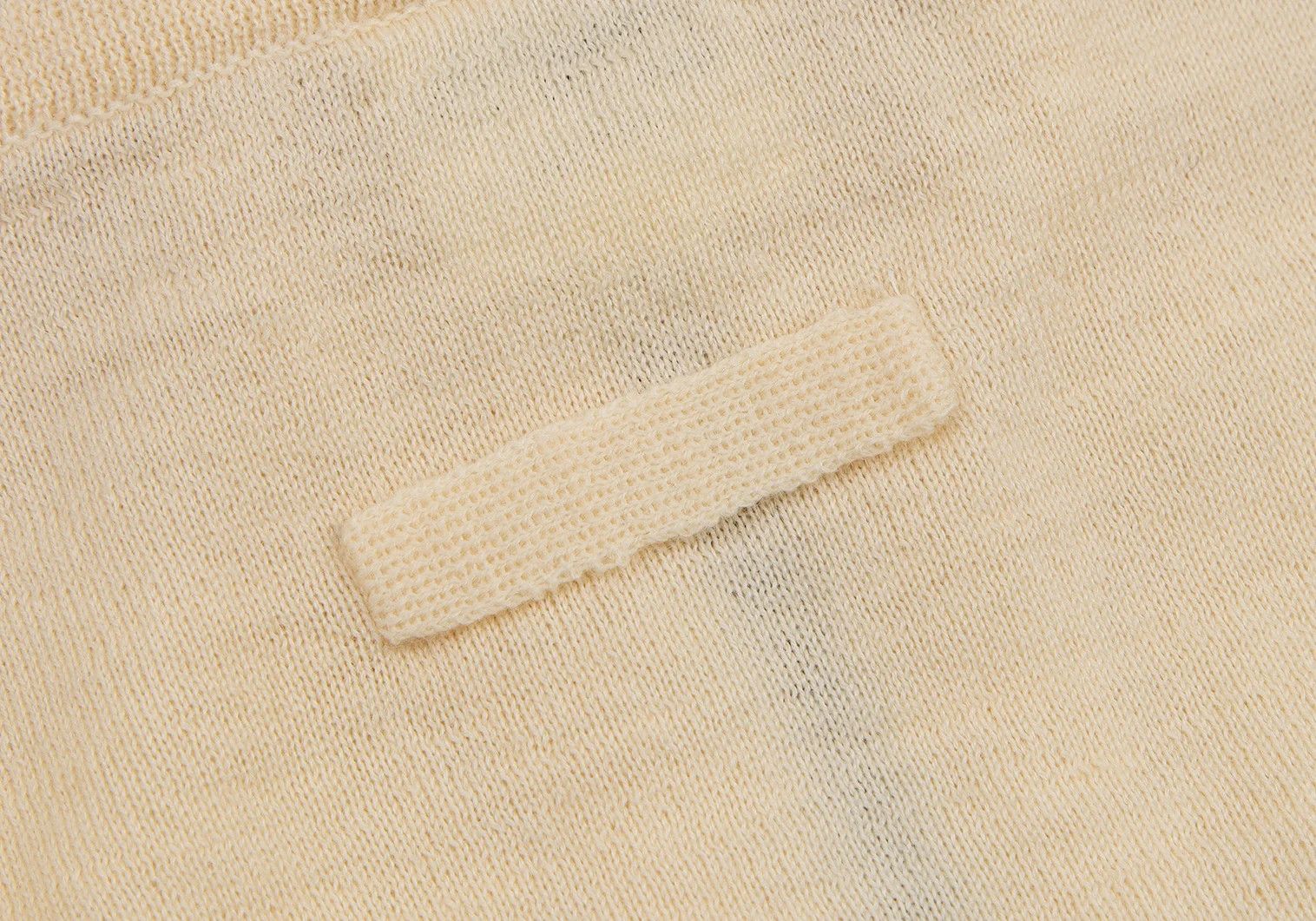 Jean Paul Gaultier Half-Zip Knit with Marine Stripe in Beige and Navy, Size 48 Size US M / EU 48-50 / 2 - 11 Thumbnail