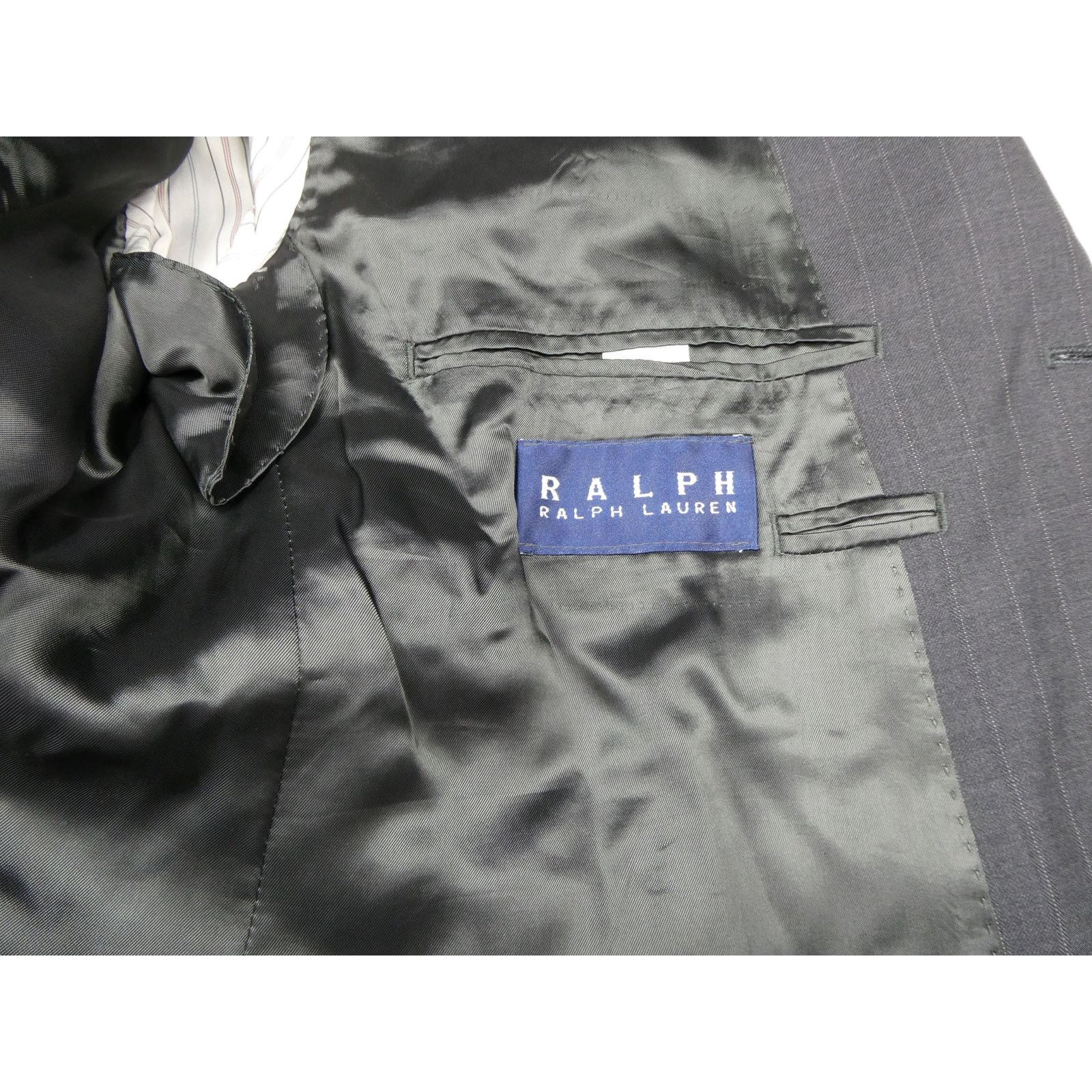 Ralph Lauren Ralph Ralph Lauren pinstripe sport coat, navy, 42R 100% wool Size 42R - 2 Thumbnail