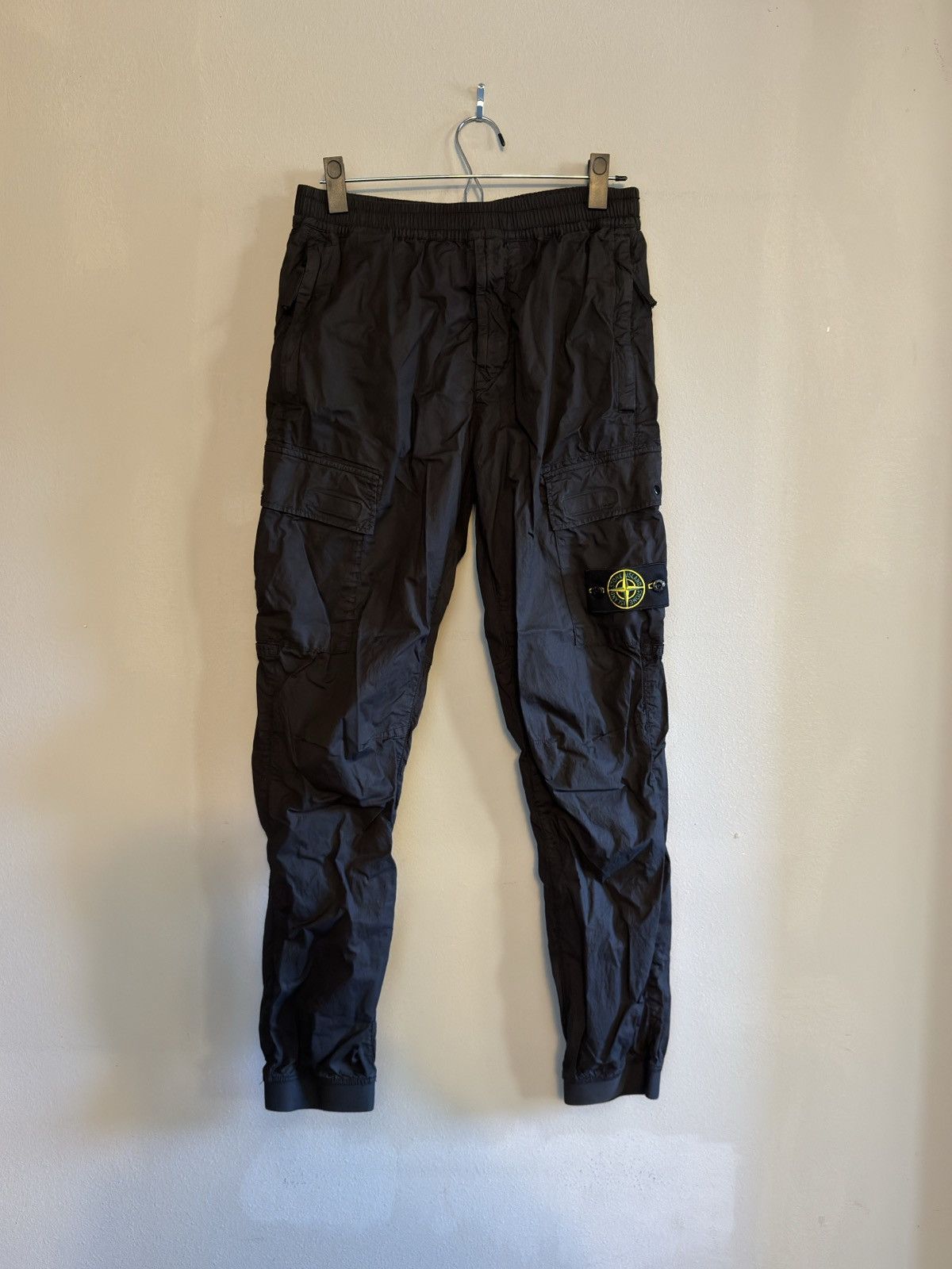 image of Stone Island Black Joggers, Men's (Size 30)