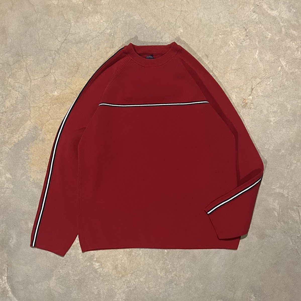 Aeropostale × Vintage Essential Vintage 90s Aeropostale Stripe Knit Raglan Sweater Size US L / EU 52-54 / 3 - 1 Thumbnail