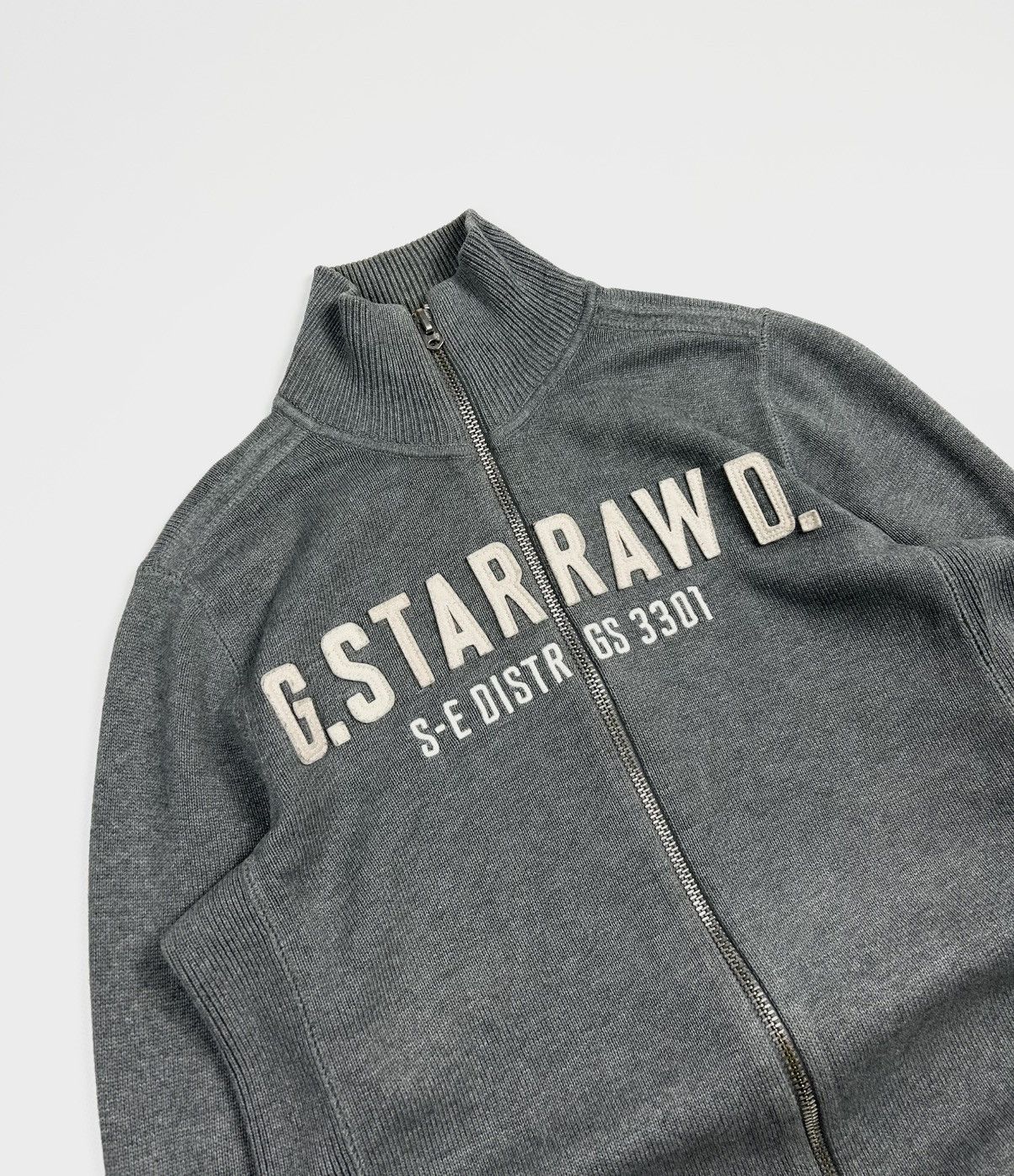 Diesel × G-Star × Polo Ralph Lauren avant-garde G-star raw knit sweater embroidered logo Size US L / EU 52-54 / 3 - 4 Thumbnail