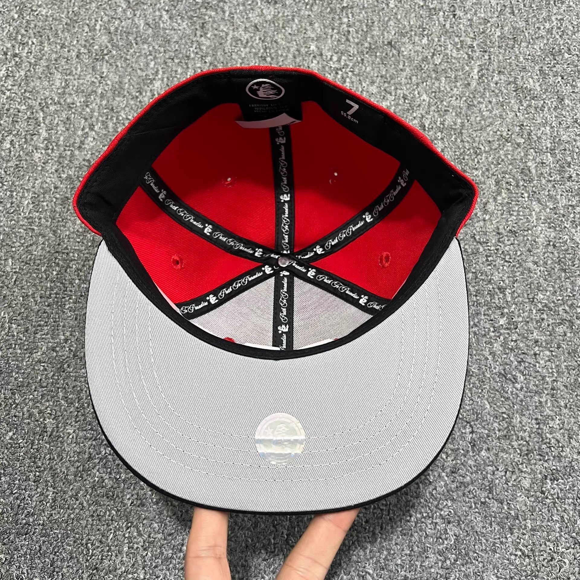 HELLSTAR Hellstar Embroidered Flat Brim Baseball Cap / Sun Hat Q7 Size ONE SIZE - 3 Thumbnail