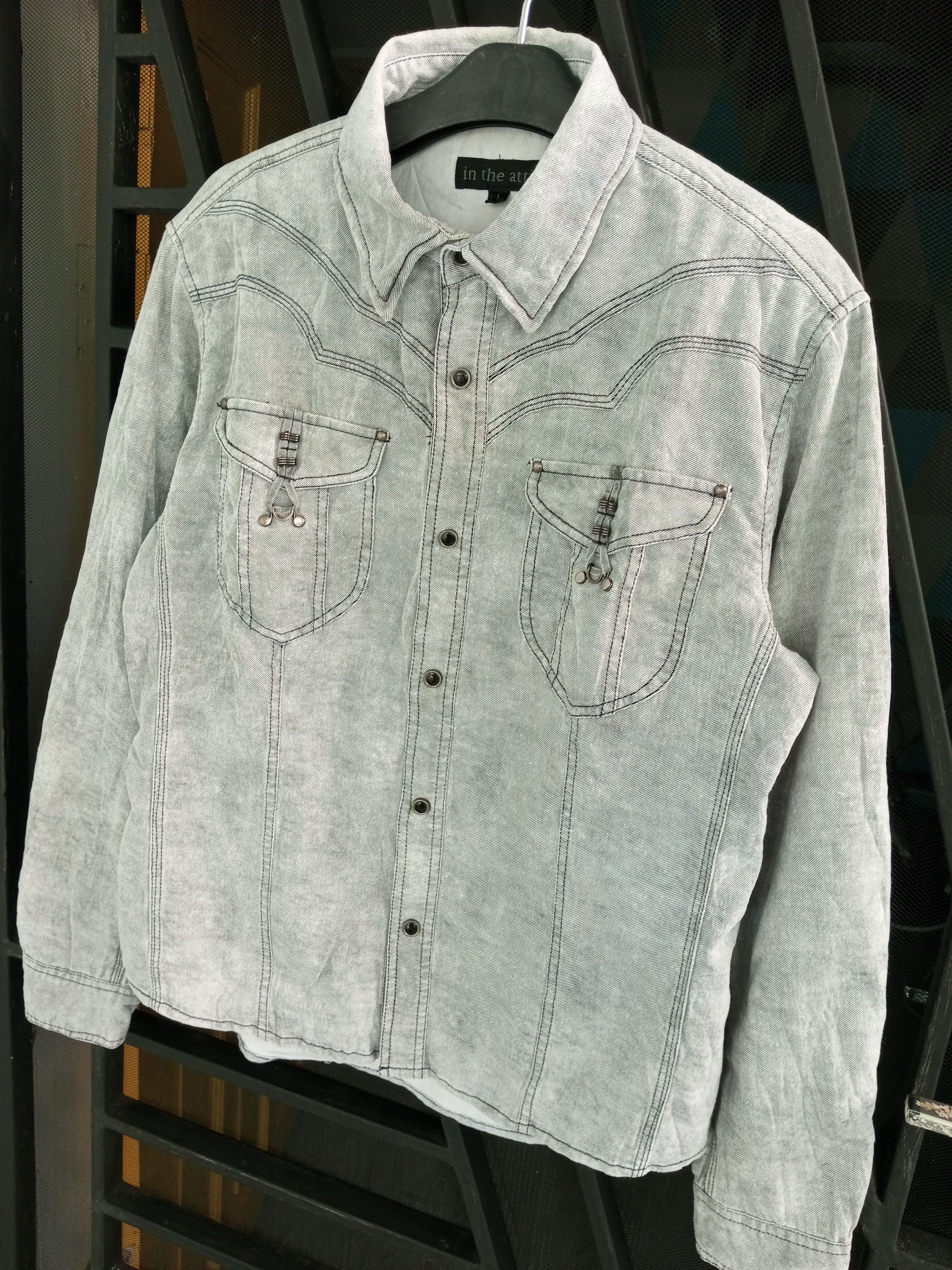 In The Attic In The Attic Long Sleeve Button Up Denim Shirt Size US L / EU 52-54 / 3 - 2 Thumbnail