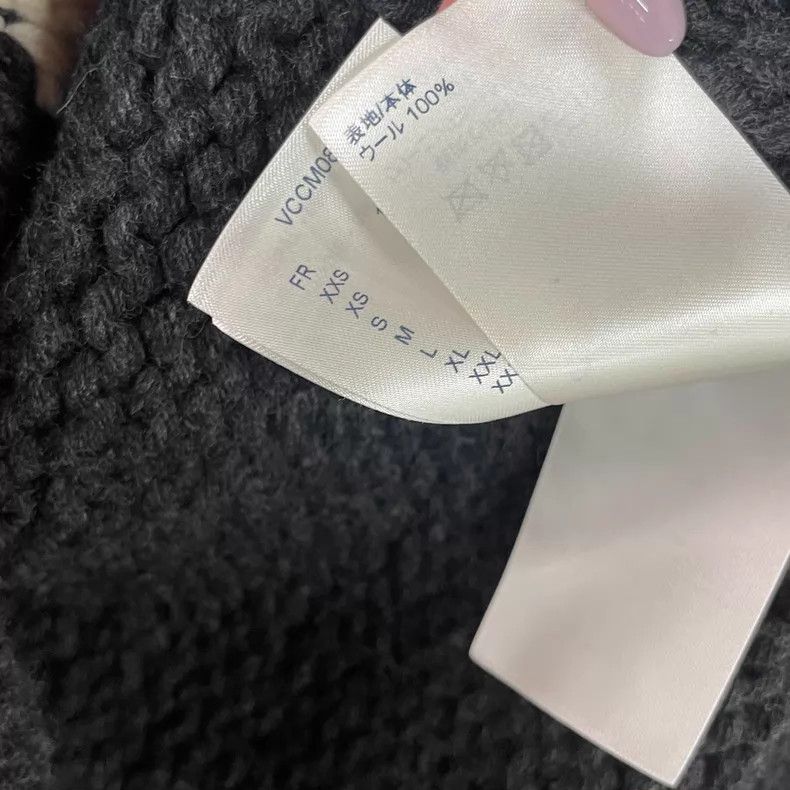 Louis Vuitton Louis Vuitton Black Airplane Intarsia Wool Crew Neck Long- Size US M / EU 48-50 / 2 - 6 Thumbnail