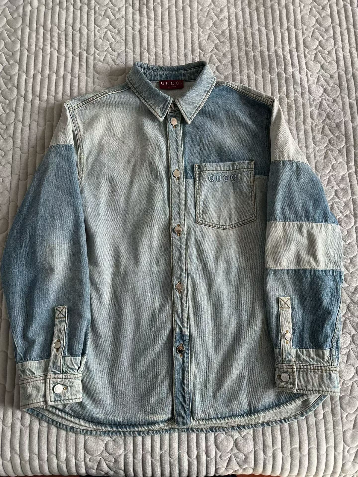 Gucci Gucci Denim Light Jacket m Men Size US M / EU 48-50 / 2 - 1 Thumbnail