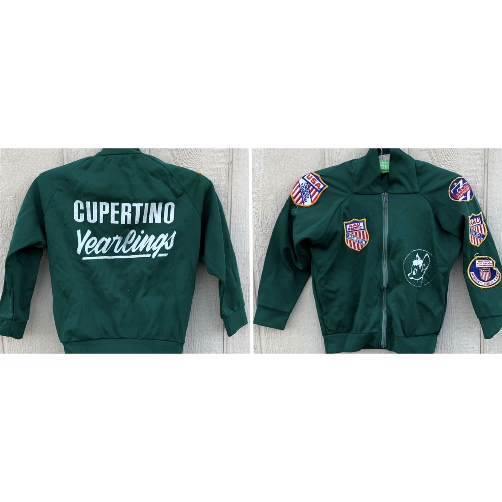 Vintage VINTAGE Broderick USA Yearlings track jacket Women M Green USA Patch Full Zip Size M / US 6-8 / IT 42-44 - 3 Thumbnail