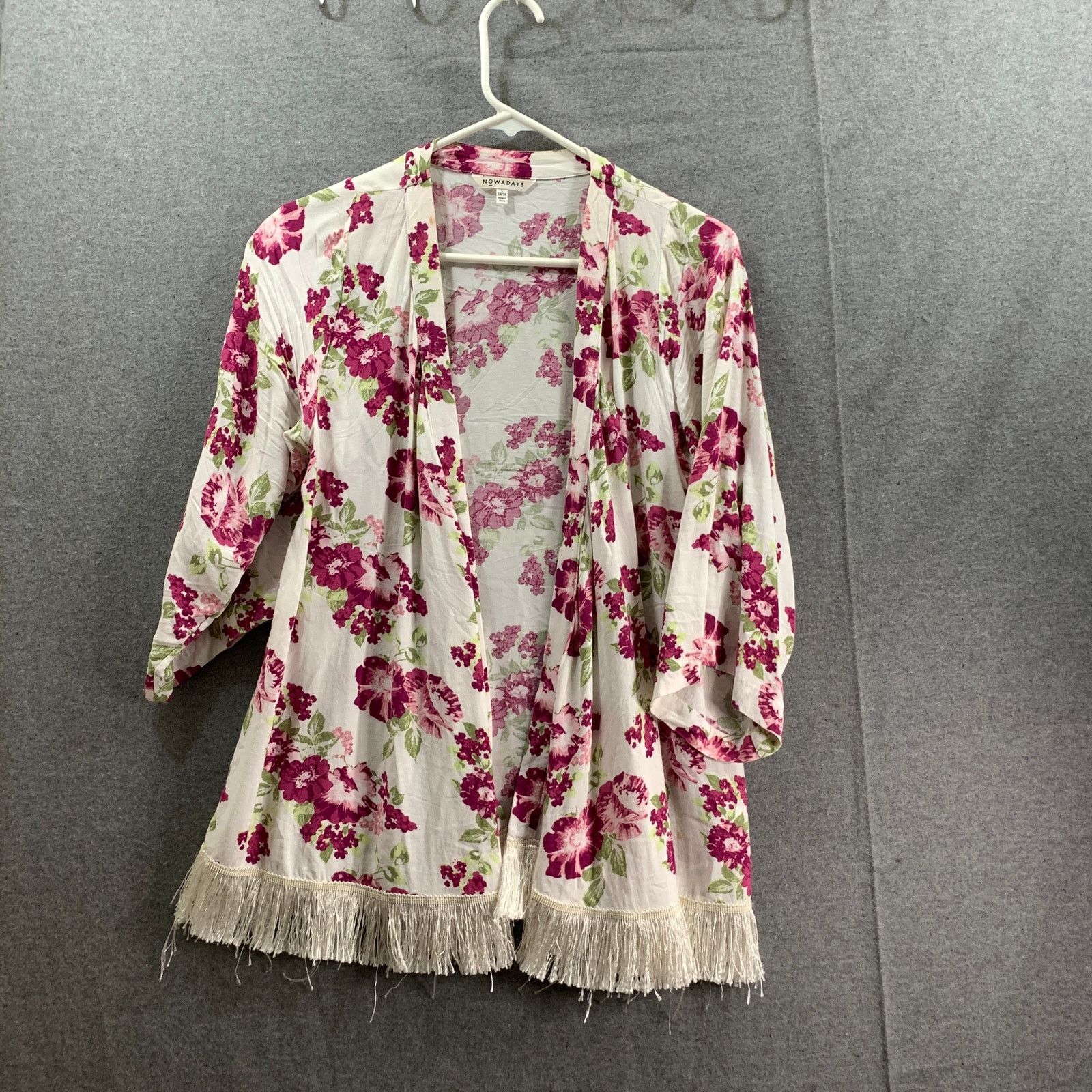 Other NOWADAYS Kimono Floral Print Shirt Women Large Size L / US 10 / IT 46 - 1 Thumbnail