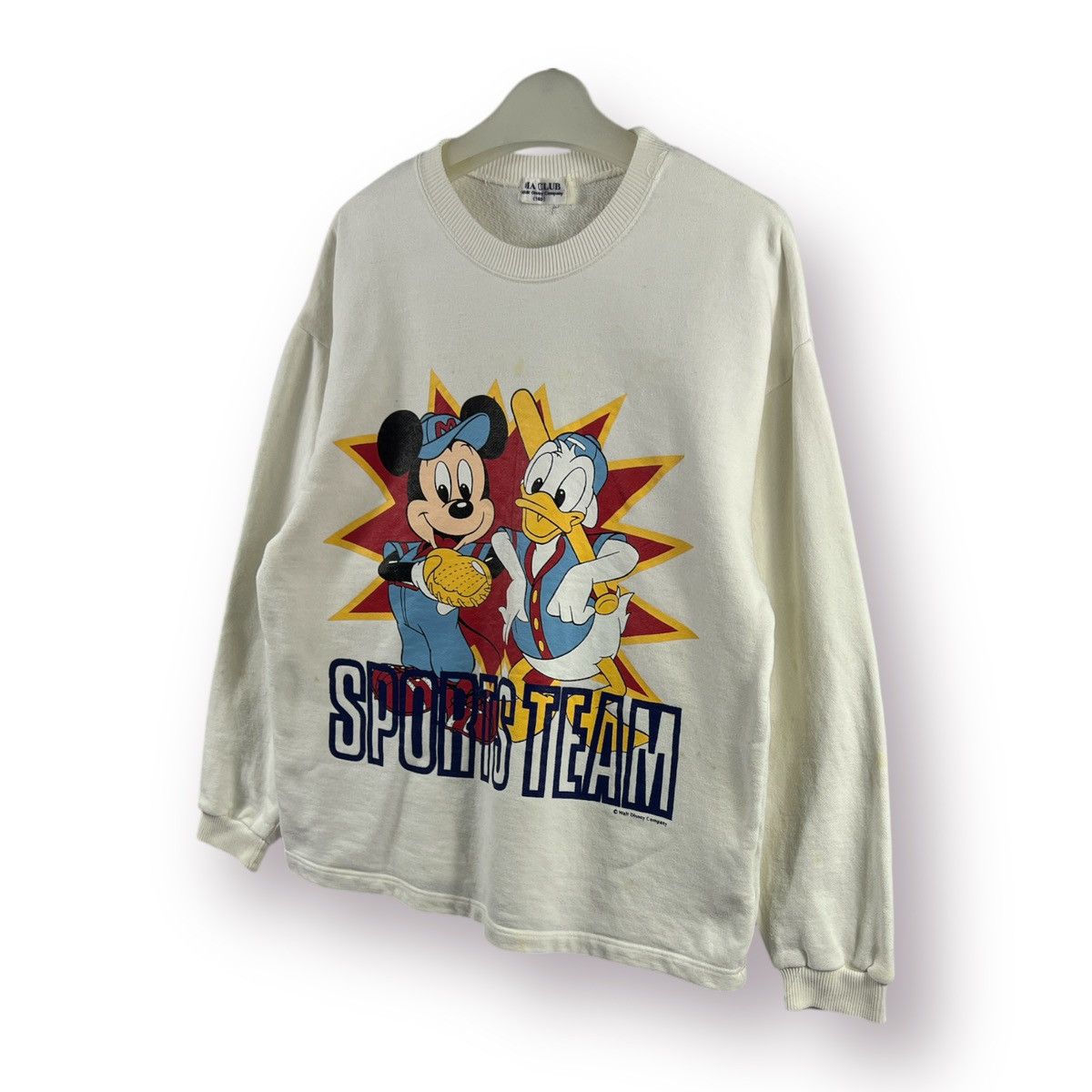 Disney × Mickey Mouse × Vintage 🔥 Vintage 90's Dia Sport for Mickey by Disney Sweatshirt Size US S / EU 44-46 / 1 - 2 Thumbnail