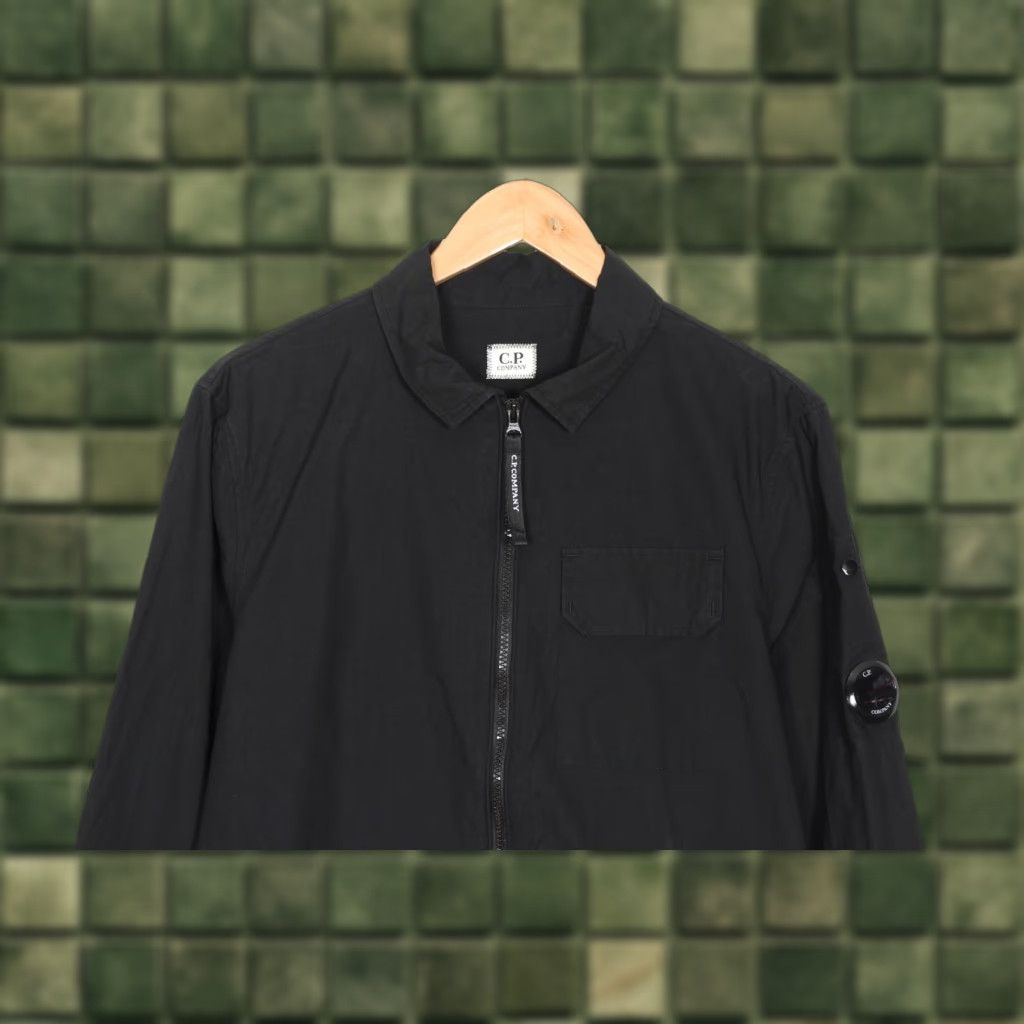 Vintage C.P. COMPANY Overshirt Jacket Men M Black Full Zip MJ6183 Size US M / EU 48-50 / 2 - 1 Thumbnail