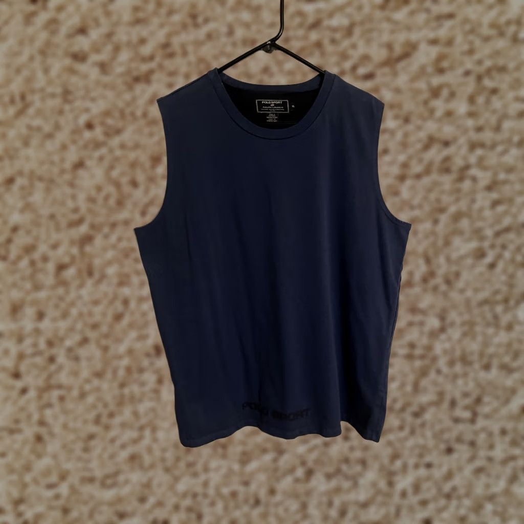 Vintage VINTAGE Polo Sport Ralph Lauren Blue Sleeveless Tank Top Tee T-Shirt - Men's XL Shirt Womens Mens Girls Size US XL / EU 56 / 4 - 1 Thumbnail