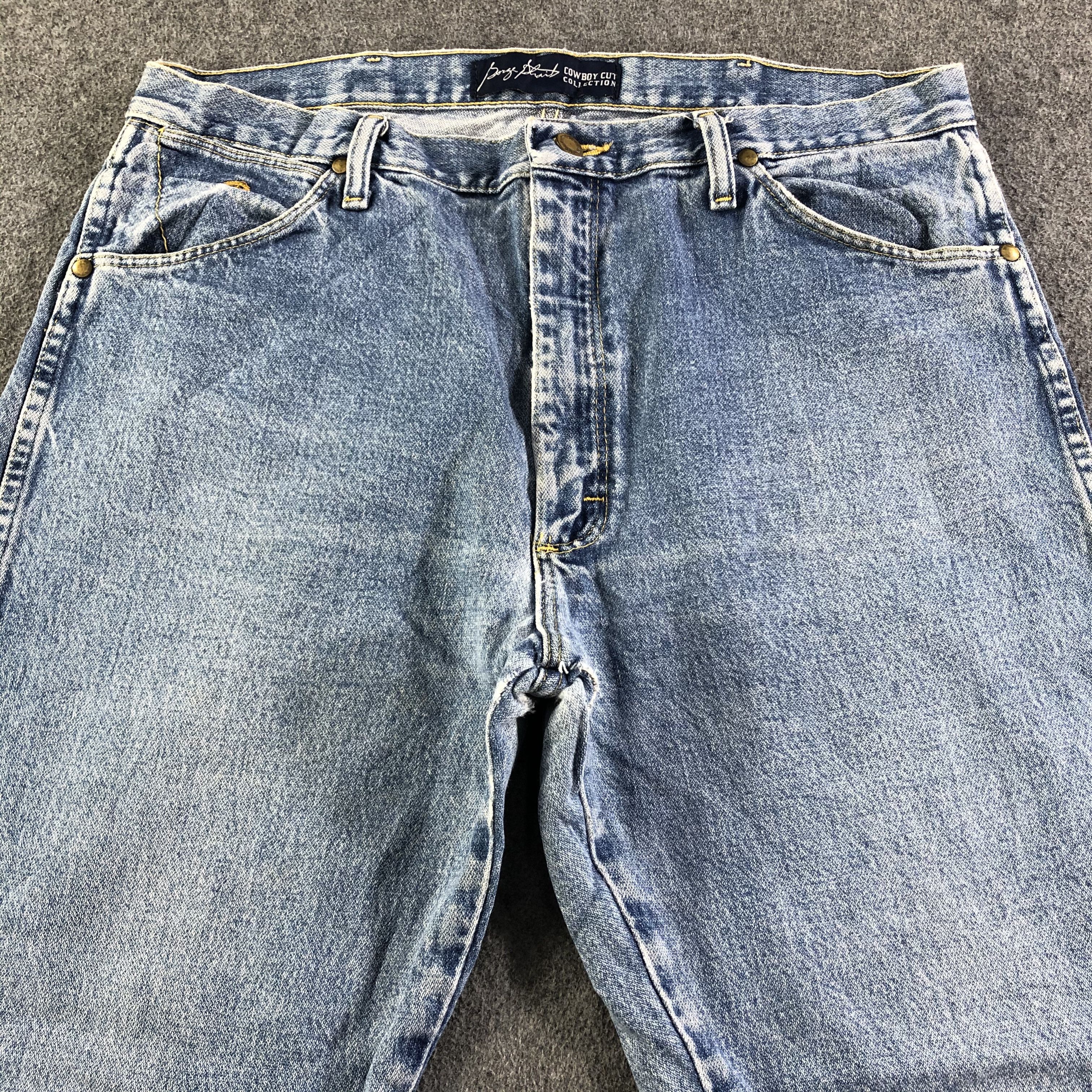Vintage Vintage Blue Wash Wrangler Jeans-J3061 Size US 36 / EU 52 - 3 Thumbnail