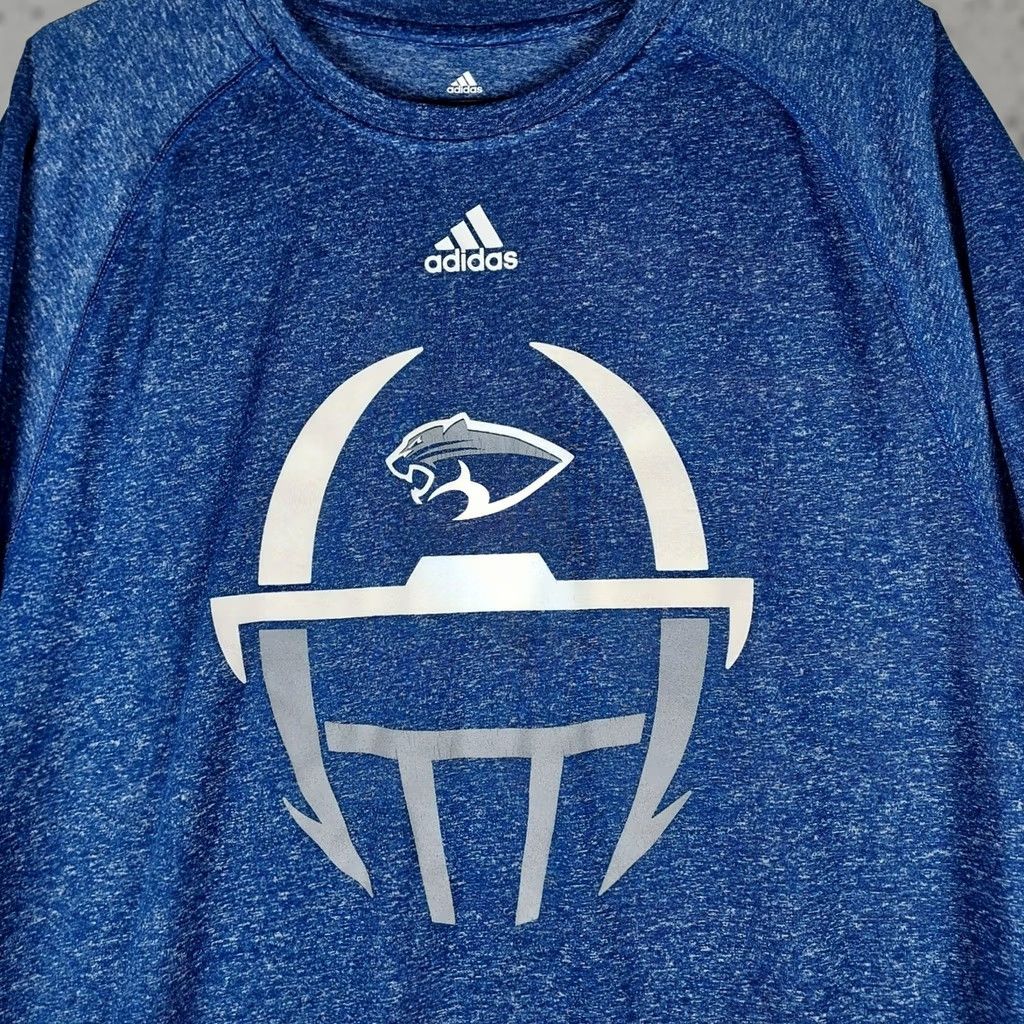 Adidas Adidas Men’s Blue Climacool Long Sleeve Shirt L Football Logo Performance Shirt Casual Active Mens L Blues Size US L / EU 52-54 / 3 - 1 Thumbnail