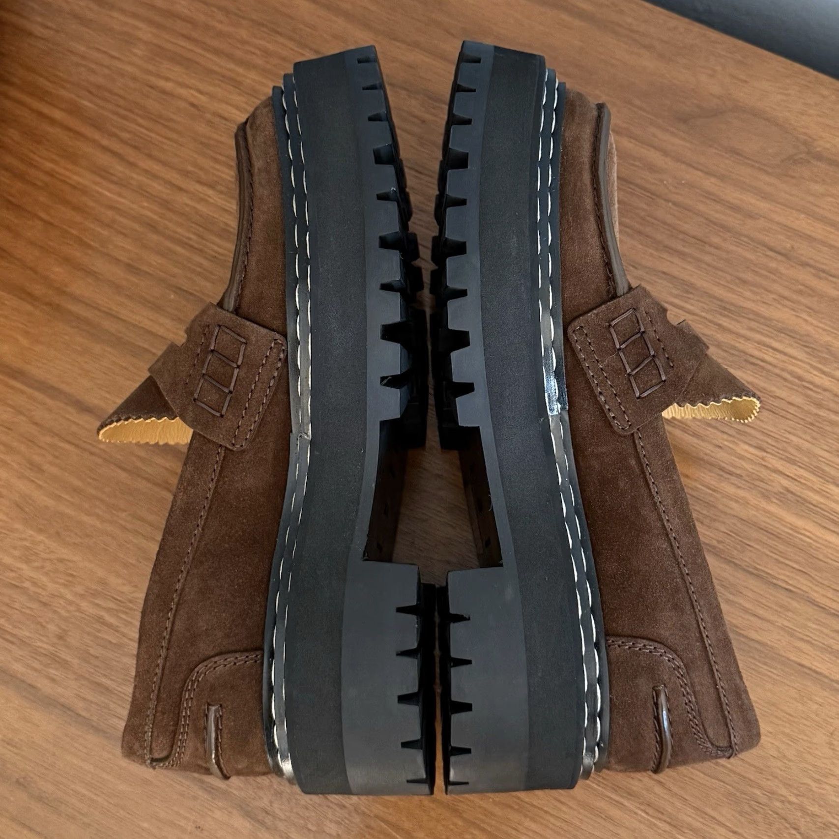 Proenza Schouler Proenza Schouler Suede Lug-Sole Penny Loafers Size 36.5 Brown Excellent Cond. Size US 7 / IT 37 - 4 Thumbnail