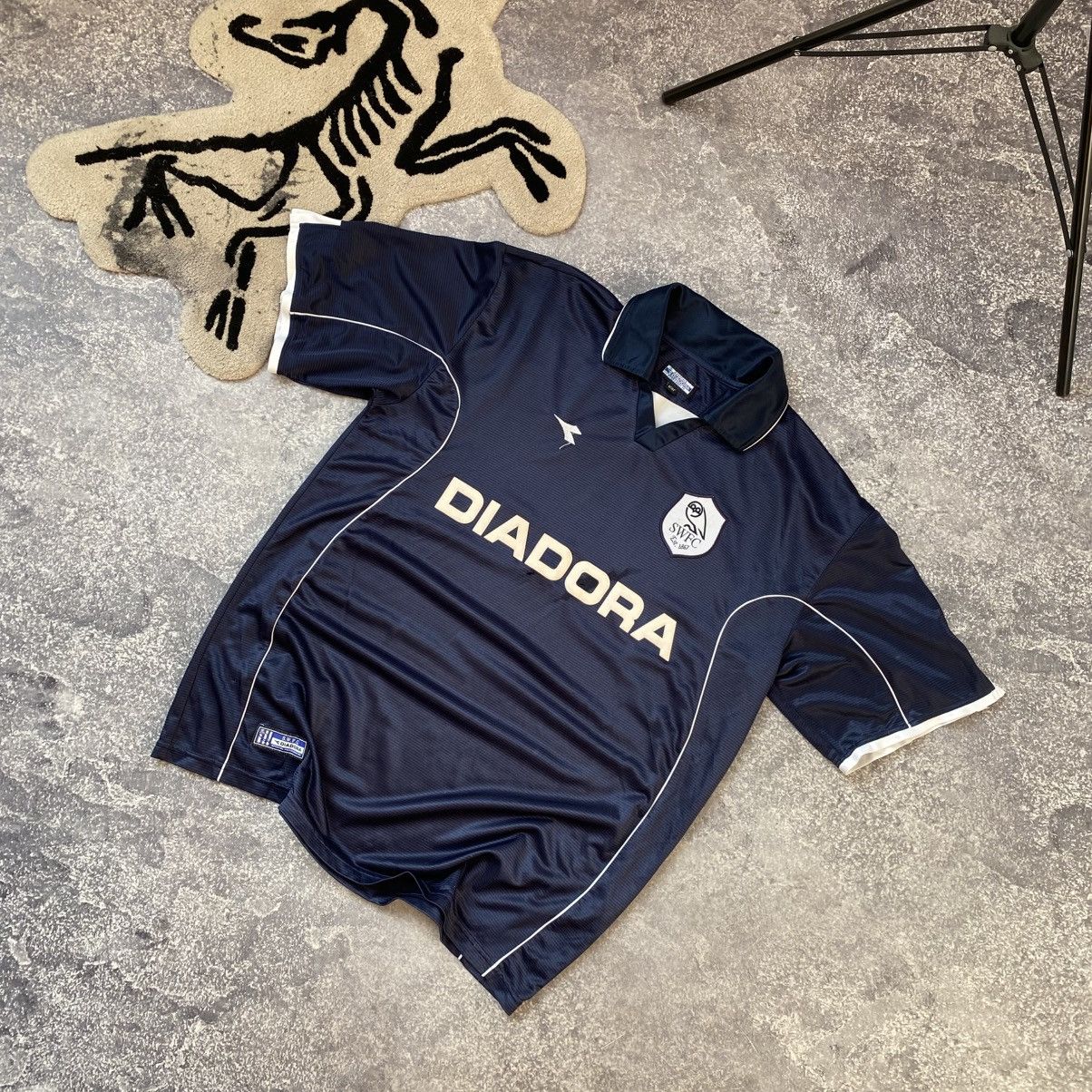 Diadora Vintage Diadora Sheffield Wednesday 2002/3 rare jersey Size US XL / EU 56 / 4 - 1 Thumbnail