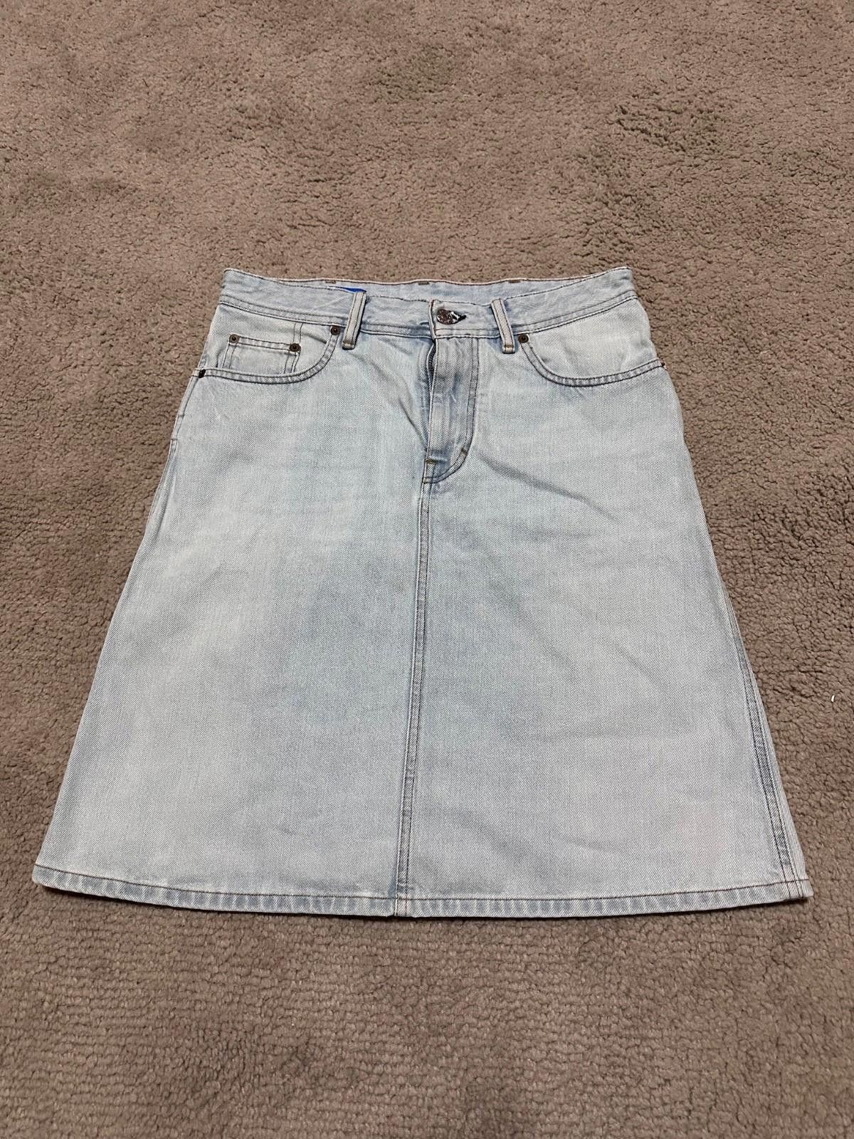 Acne Studios ACNE STUDIOS Women's Shadow Mid Blue Skirt Denim Size 27 Size 27" / US 4 / IT 40 - 1 Thumbnail